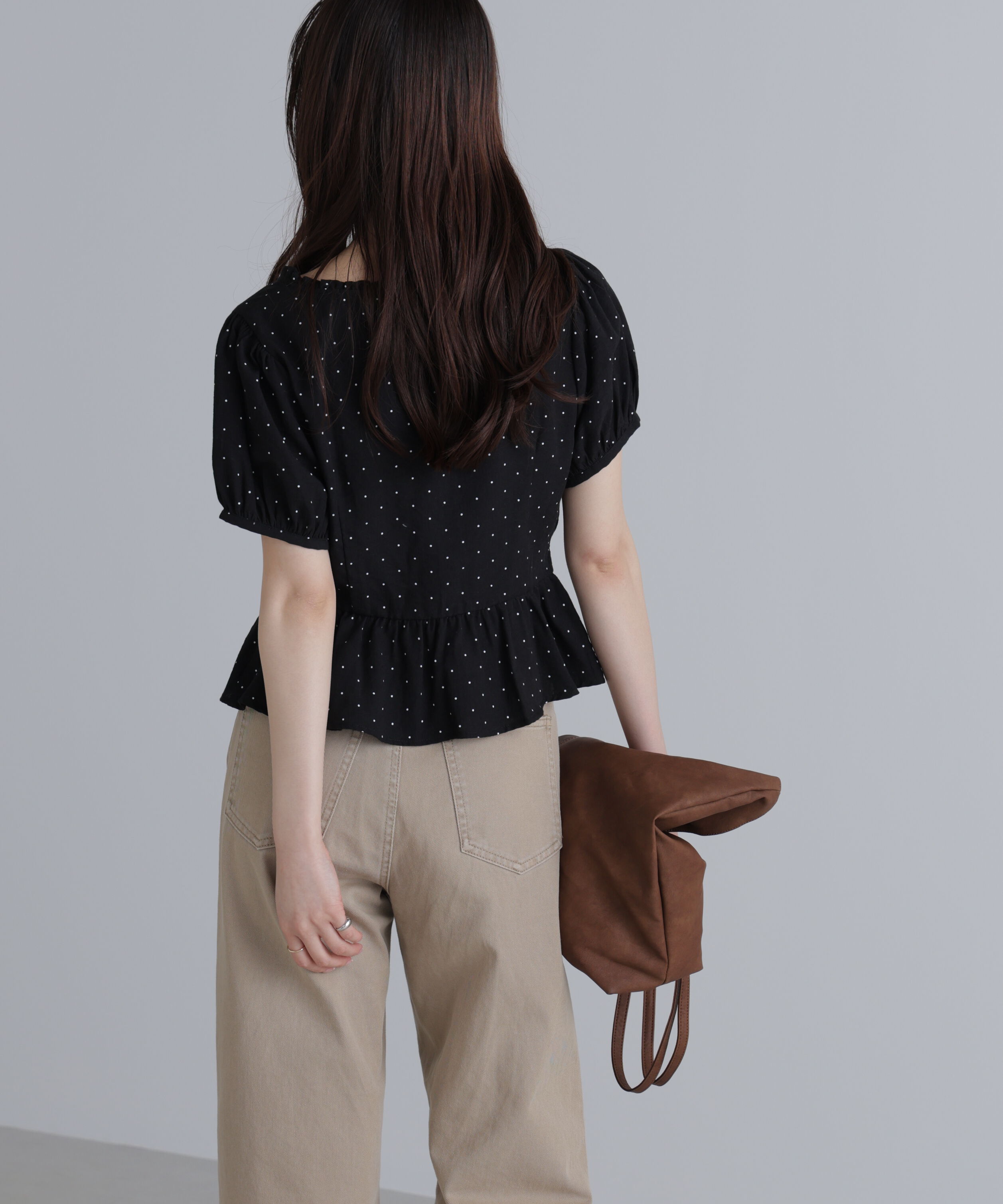  「ペプラムギャザーブラウス」|シャツ・ブラウス|