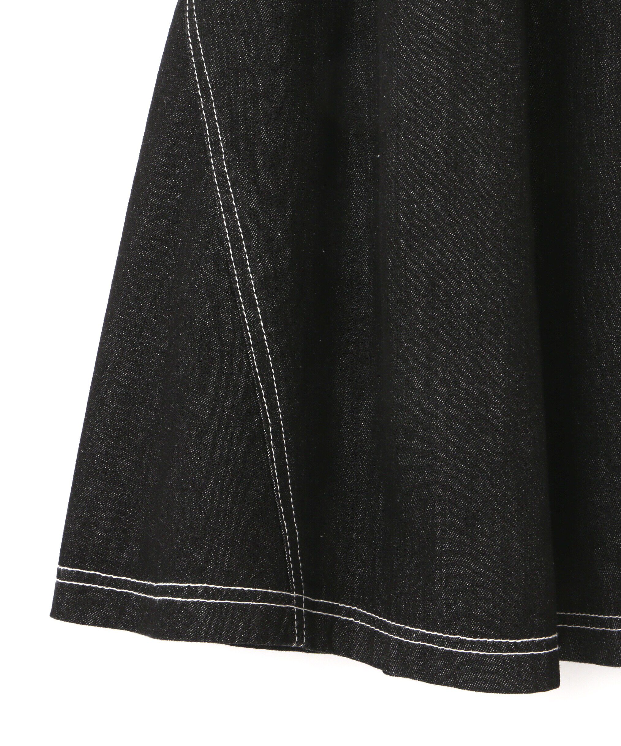  「レースアップデニムワンピース」|ワンピース|