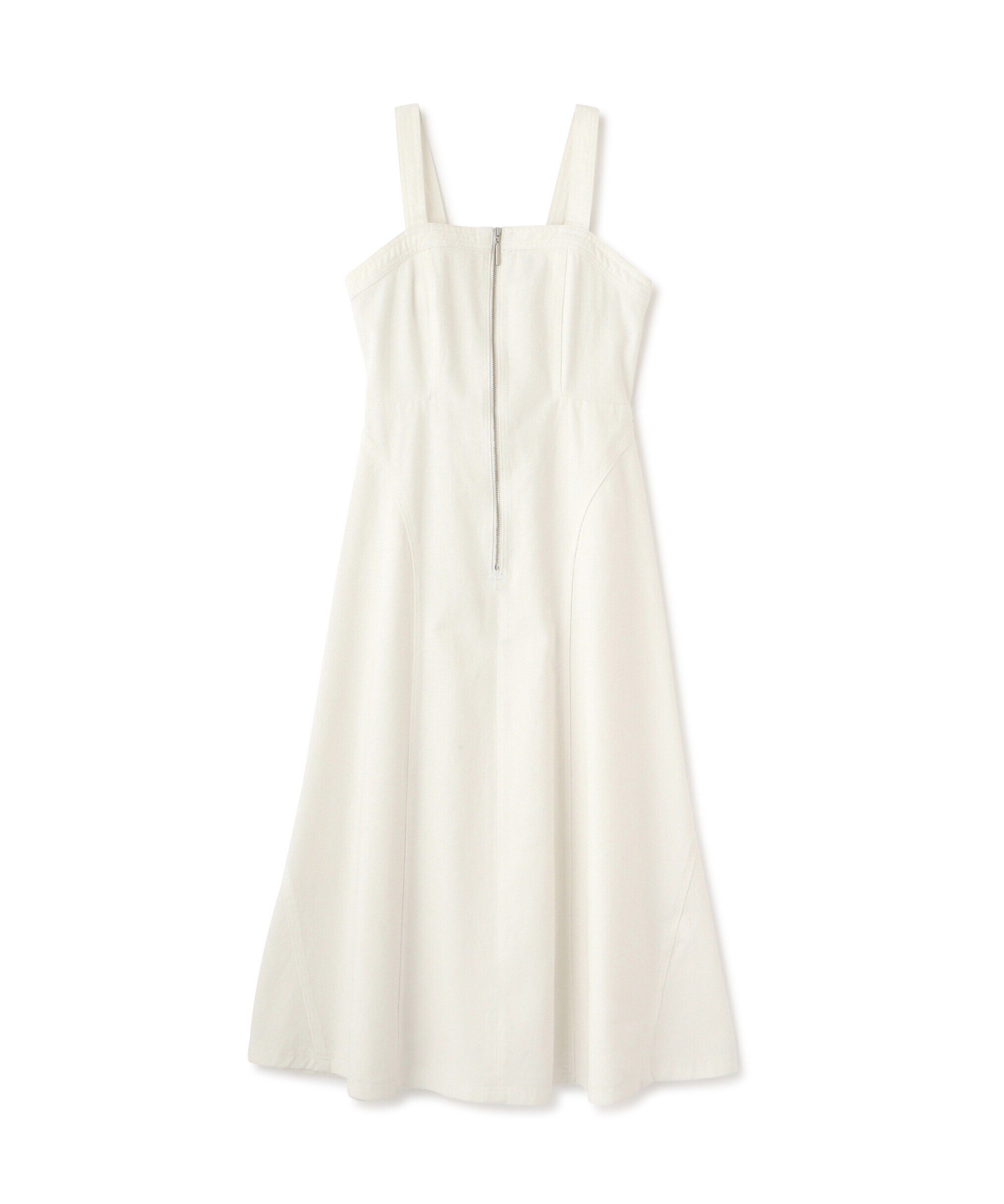  「レースアップデニムワンピース」|ワンピース|