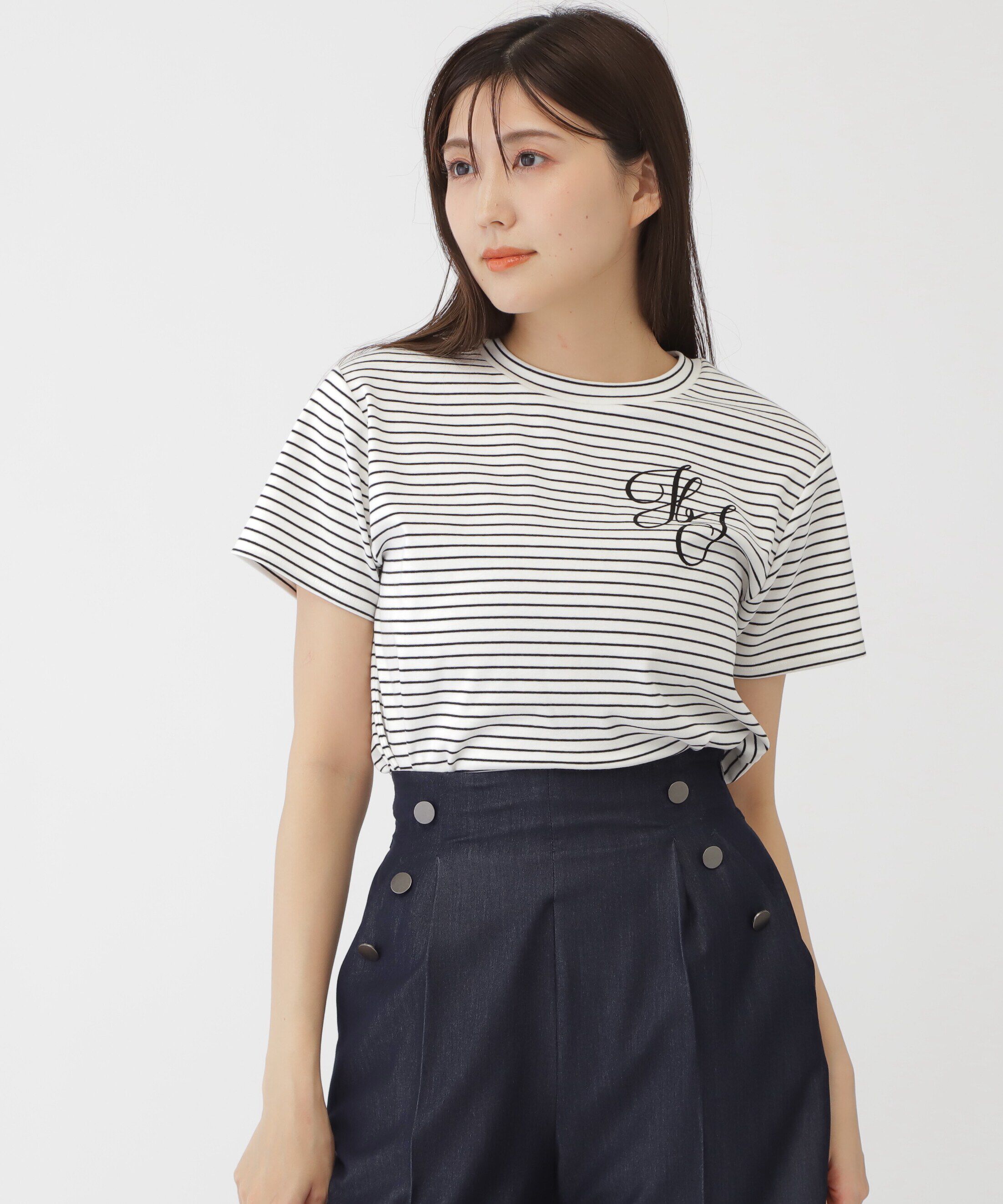  「フロッキーエンブレムプリントTシャツ」|Tシャツ・カットソー|