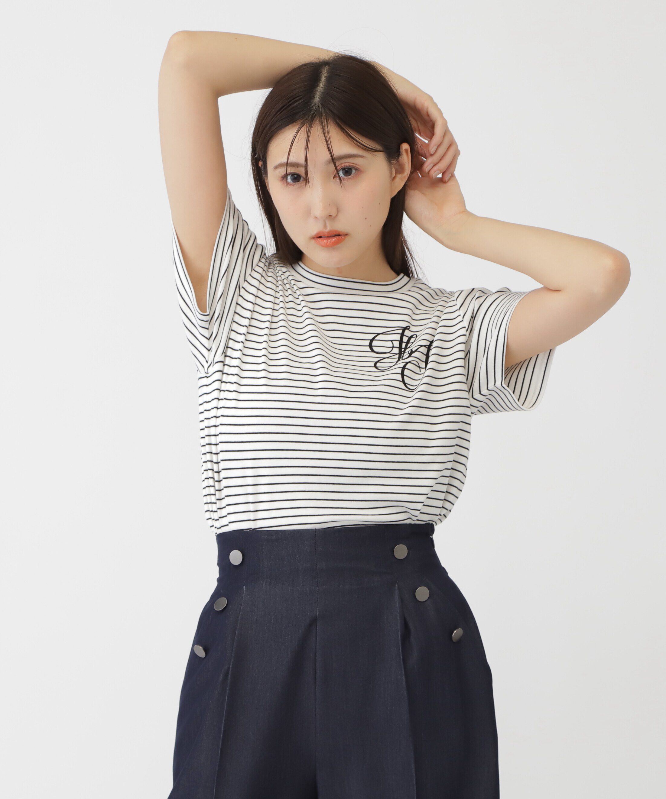  「フロッキーエンブレムプリントTシャツ」|Tシャツ・カットソー|