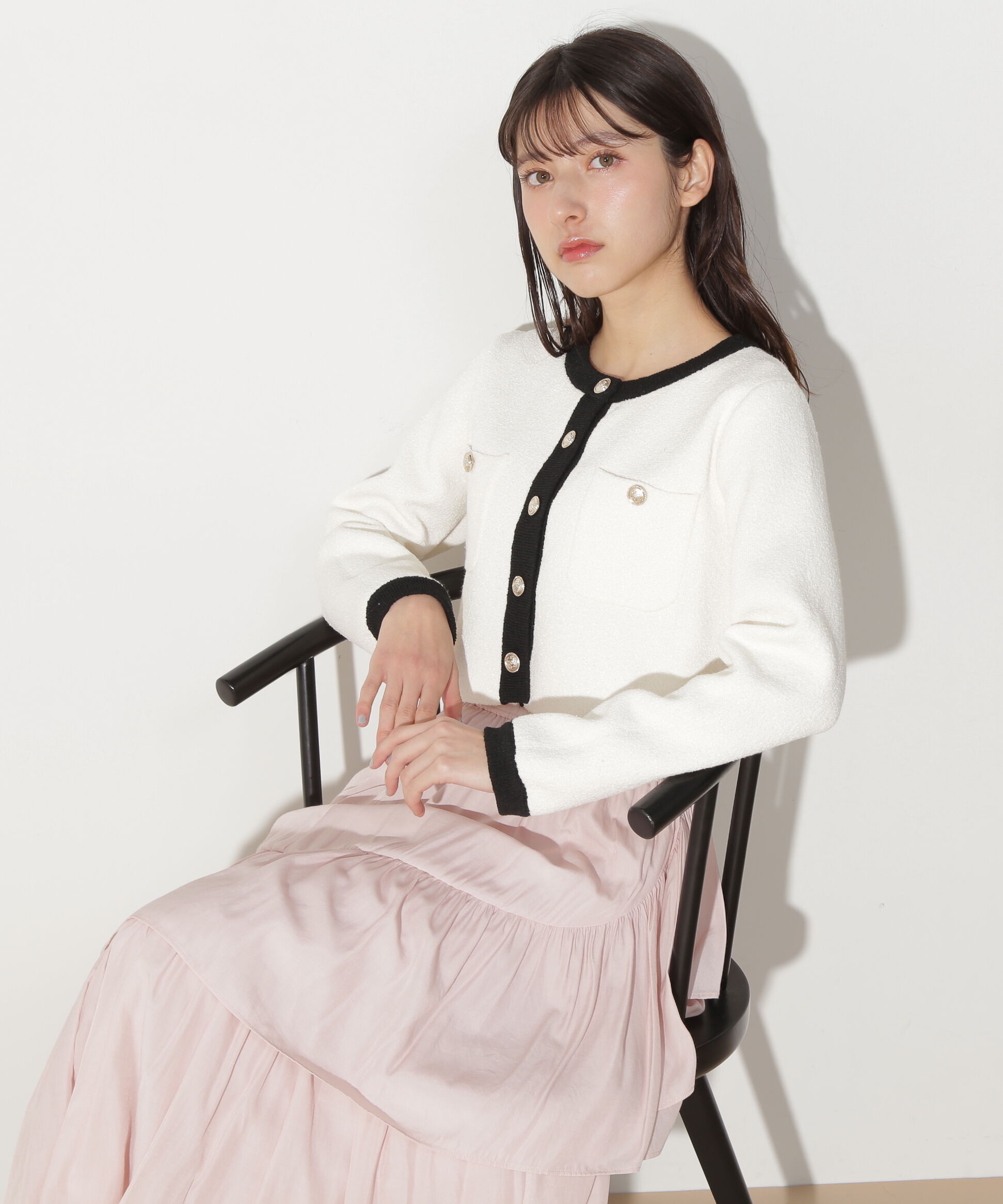  「ブークレーニットジャケット」|ニット・セーター|