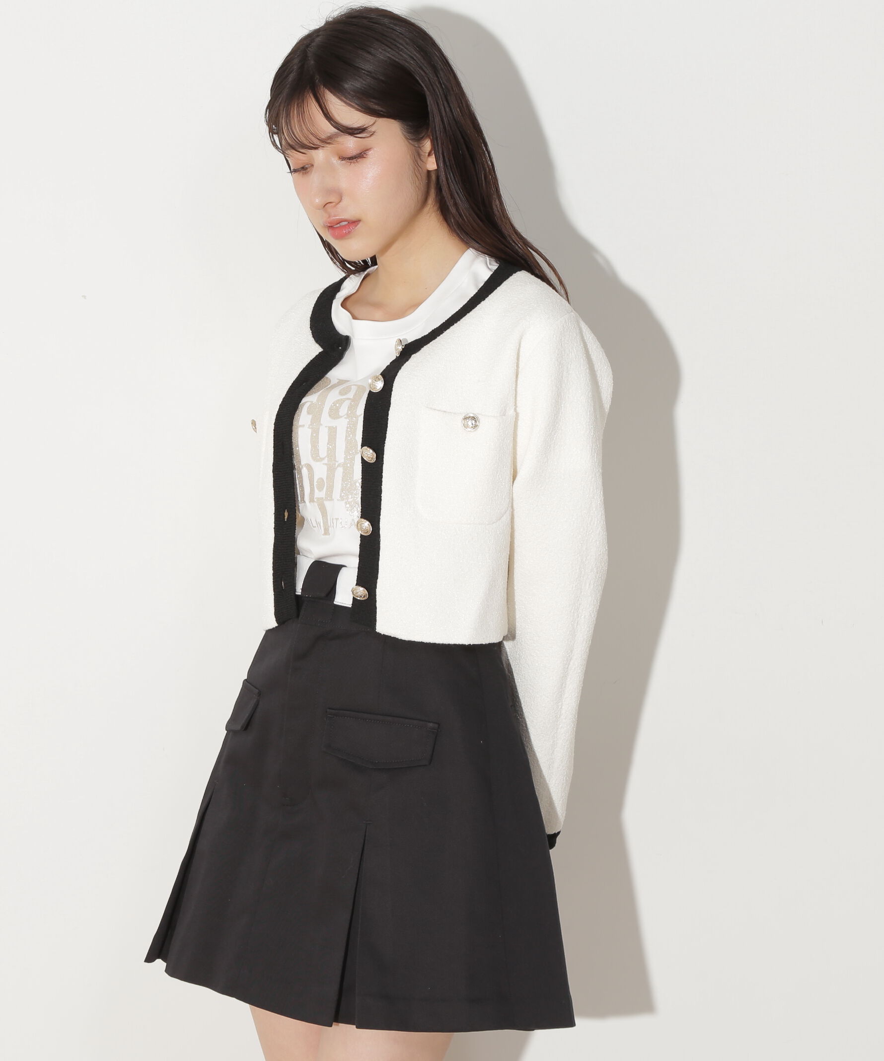  「ブークレーニットジャケット」|ニット・セーター|