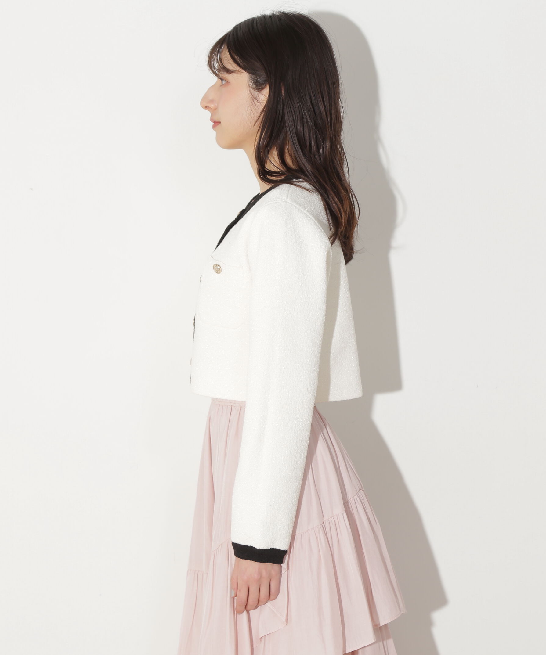  「ブークレーニットジャケット」|ニット・セーター|