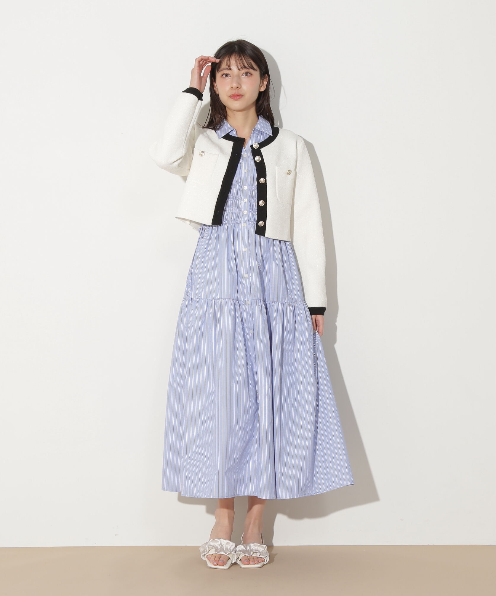  「ブークレーニットジャケット」|ニット・セーター|