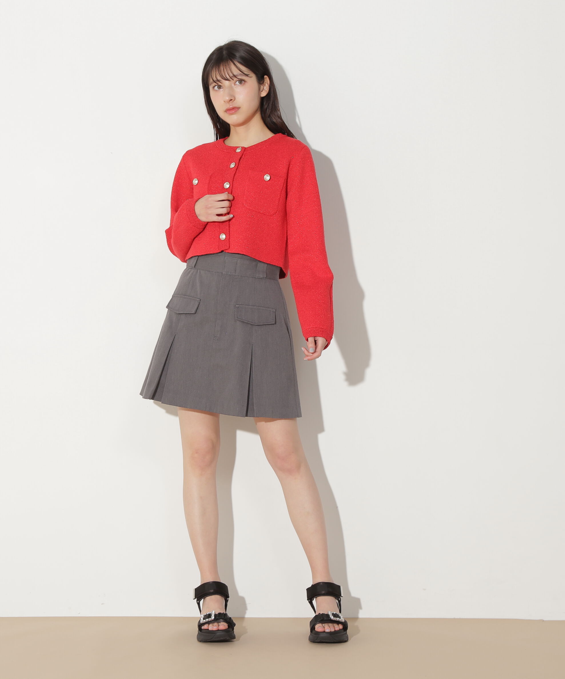  「ブークレーニットジャケット」|ニット・セーター|