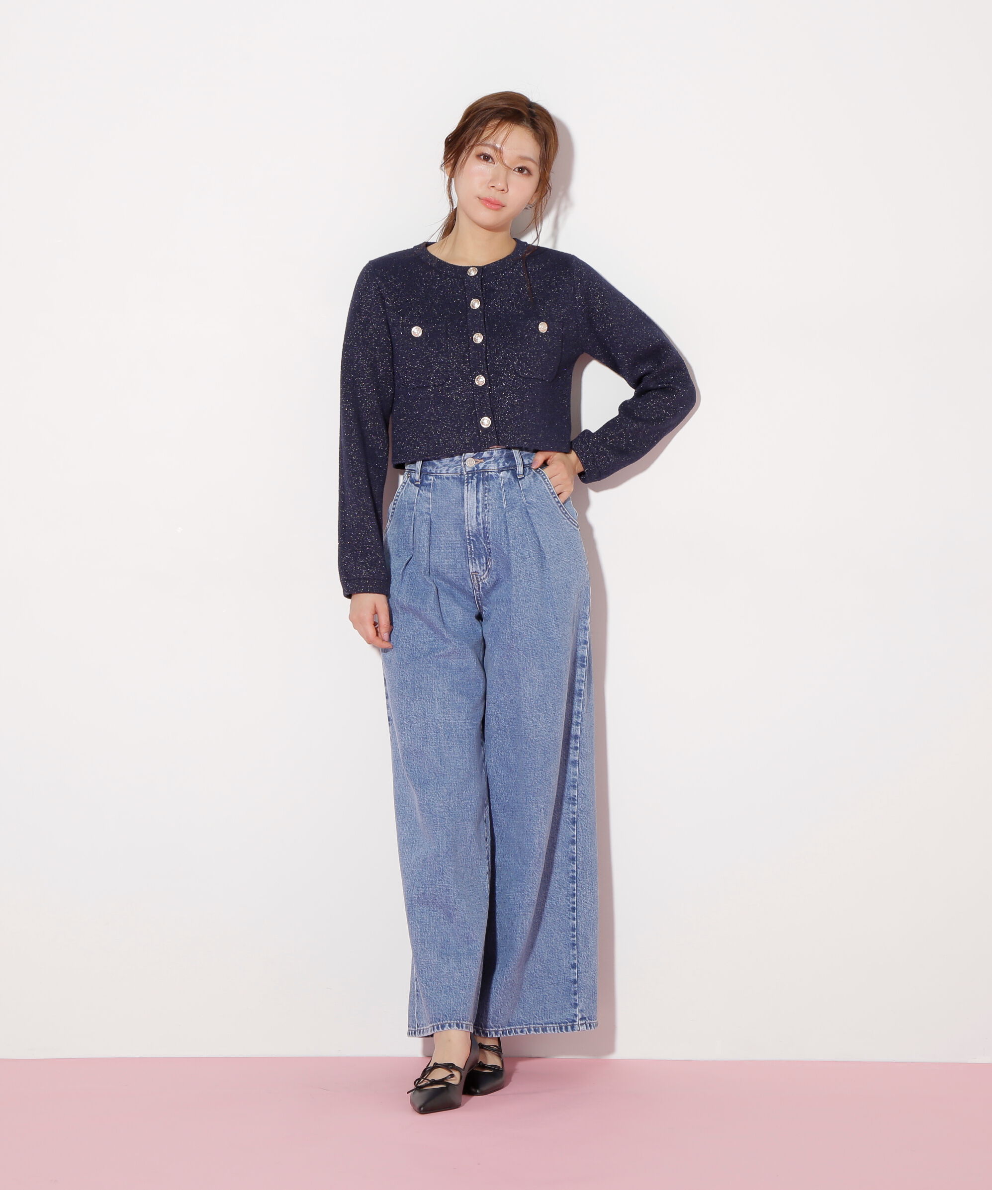  「ブークレーニットジャケット」|ニット・セーター|