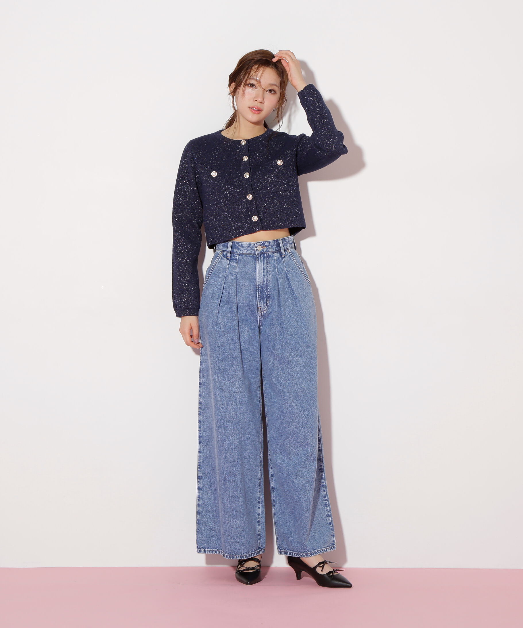  「ブークレーニットジャケット」|ニット・セーター|