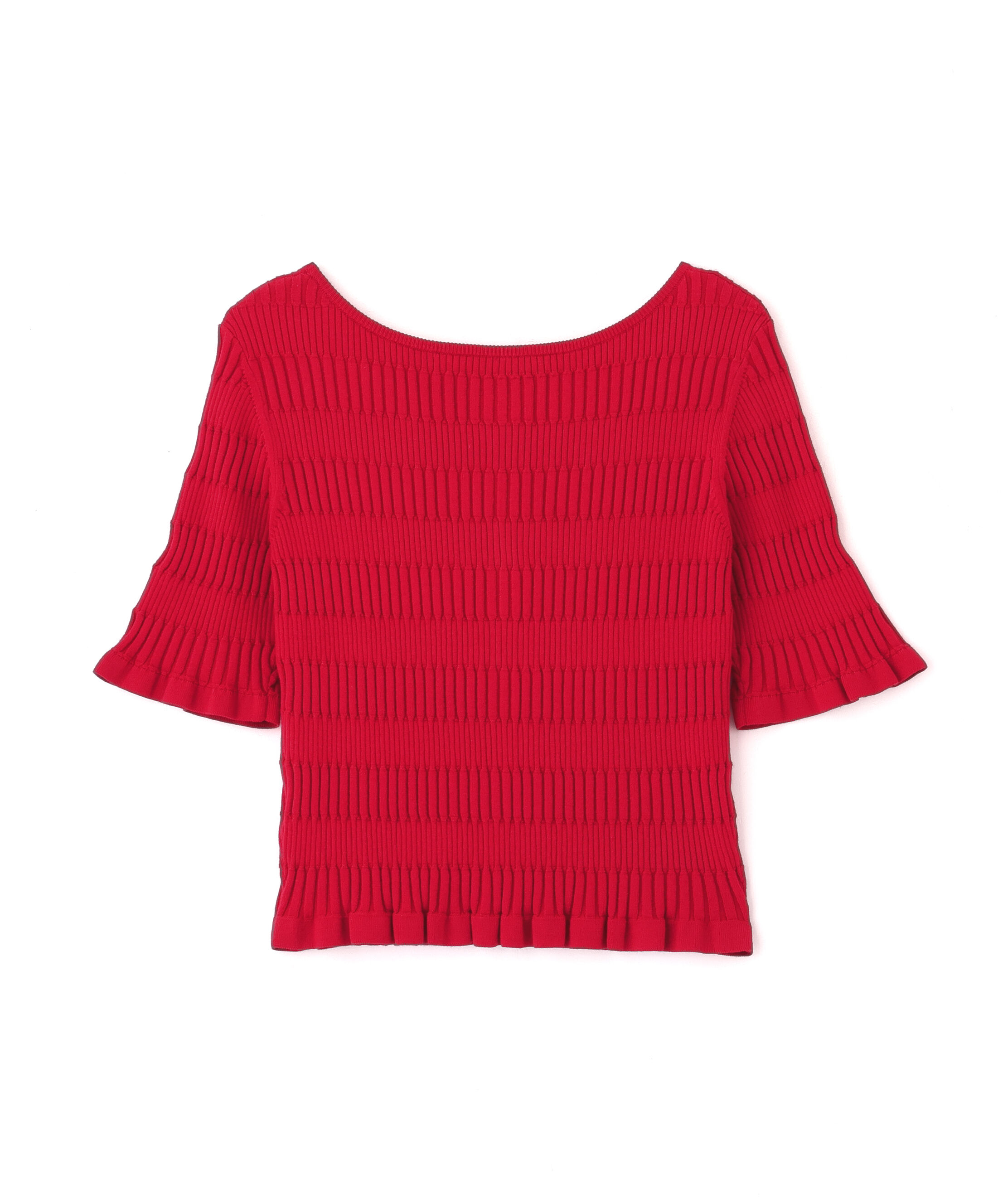  「前後2way変形リブニット」|ニット・セーター|