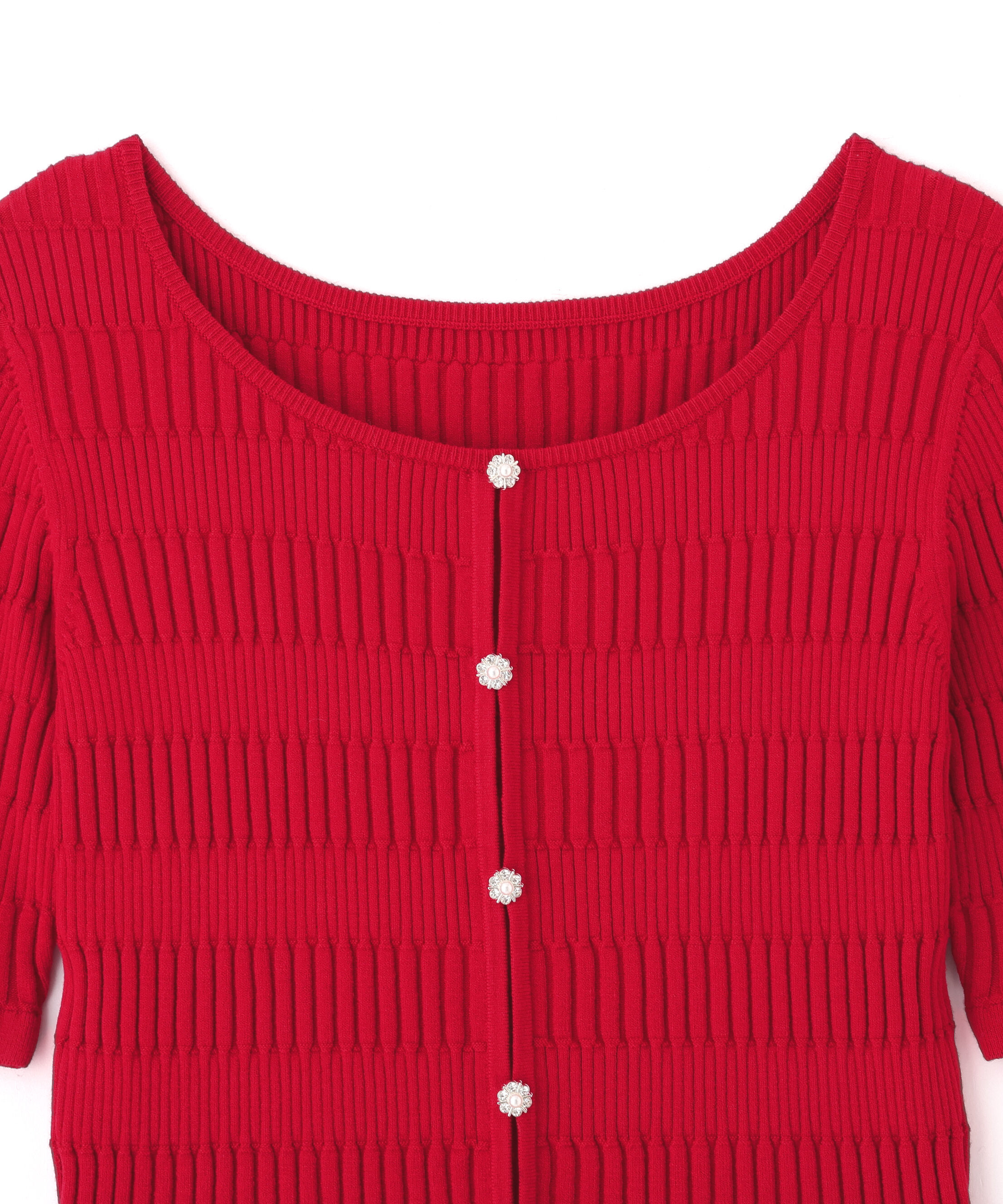  「前後2way変形リブニット」|ニット・セーター|