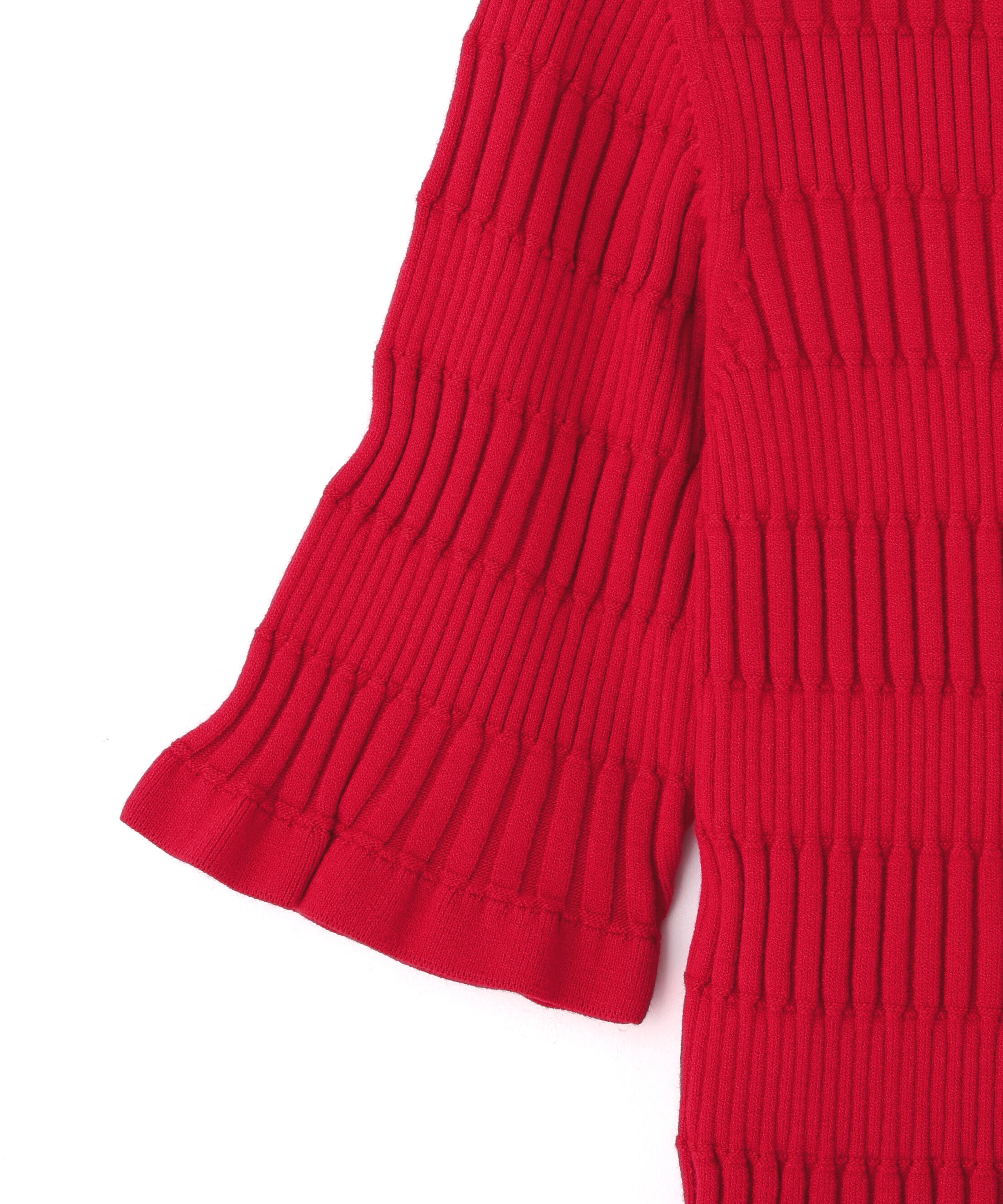  「前後2way変形リブニット」|ニット・セーター|