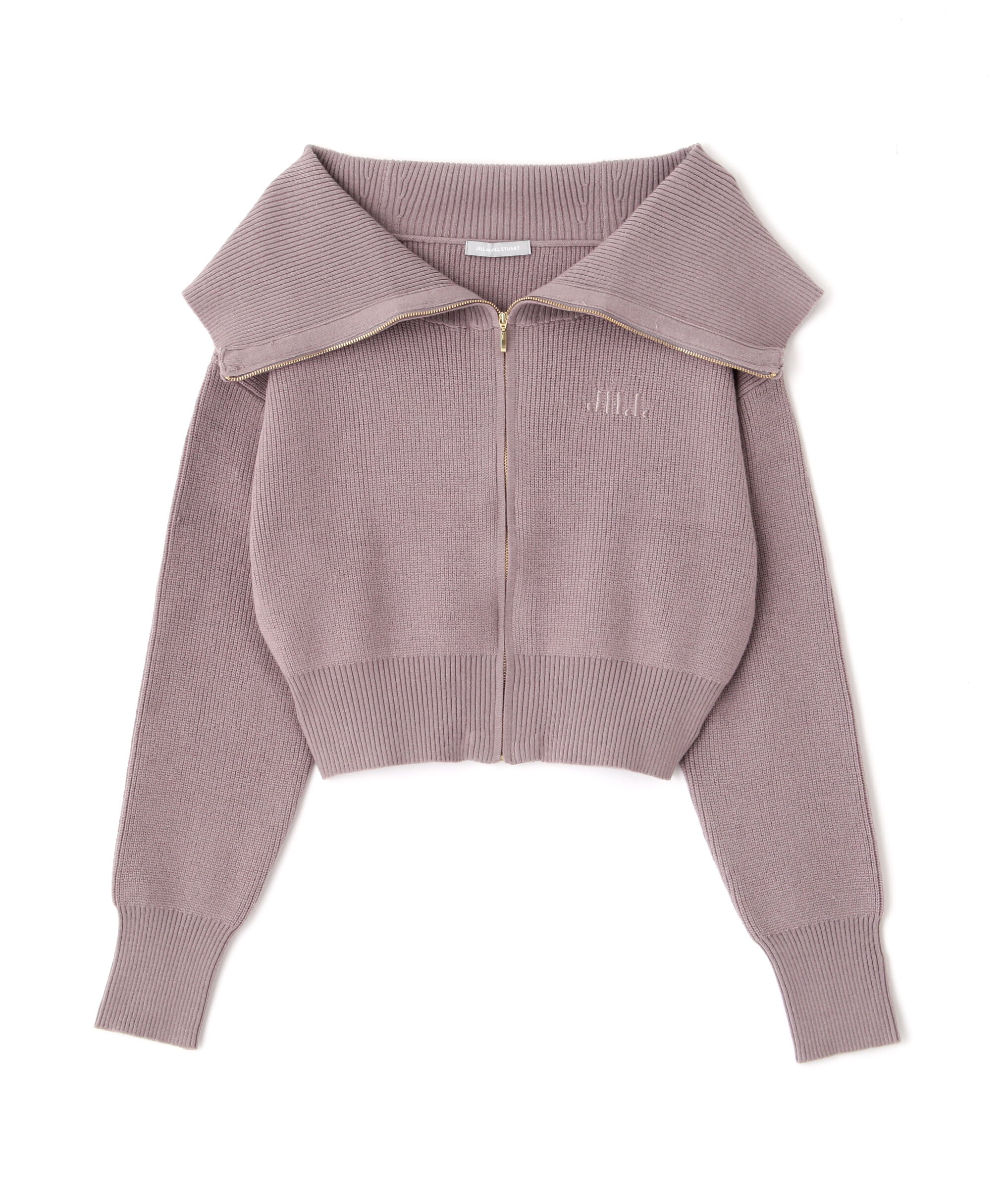  「ビッグカラージップニット」|ニット・セーター|