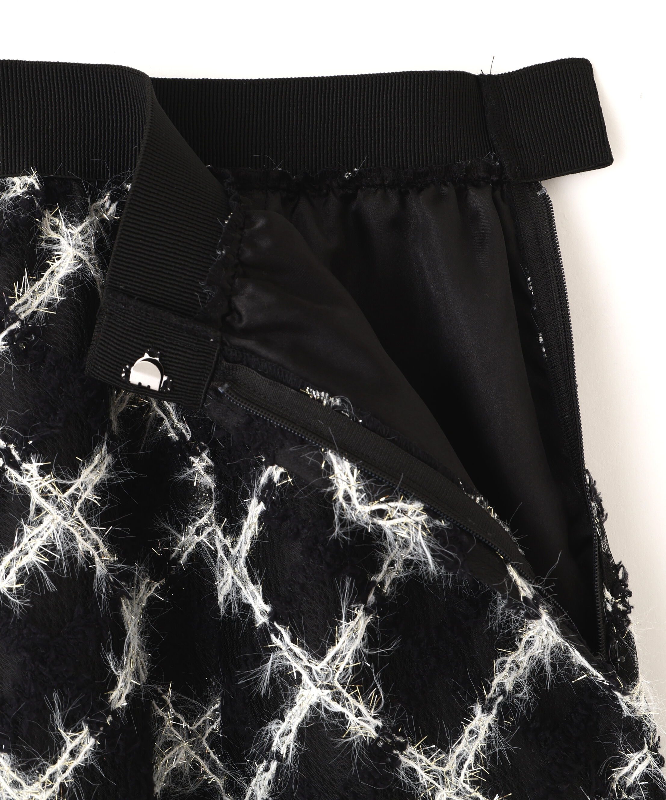  「エンブロイダリーシアーチェック」|スカート|