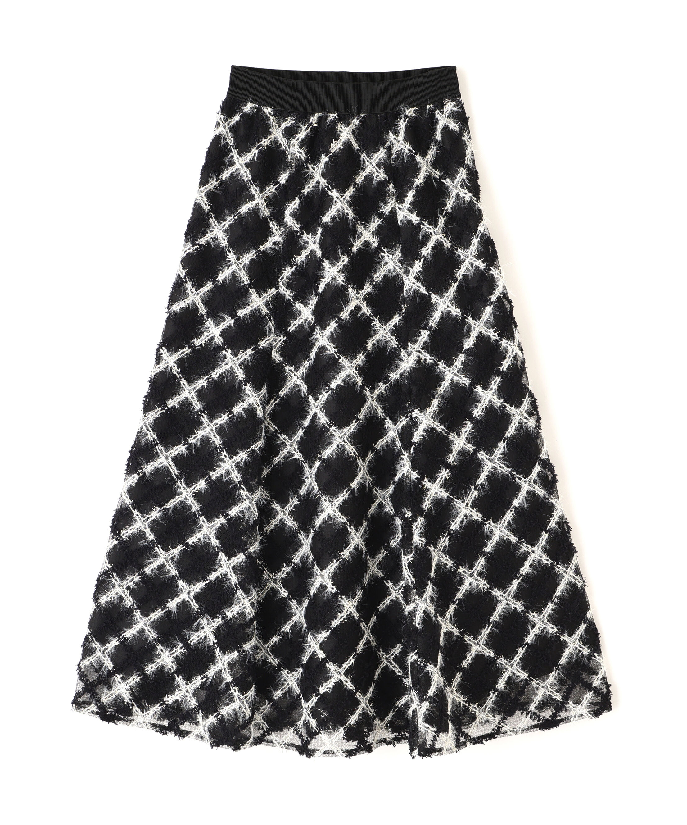  「エンブロイダリーシアーチェック」|スカート|