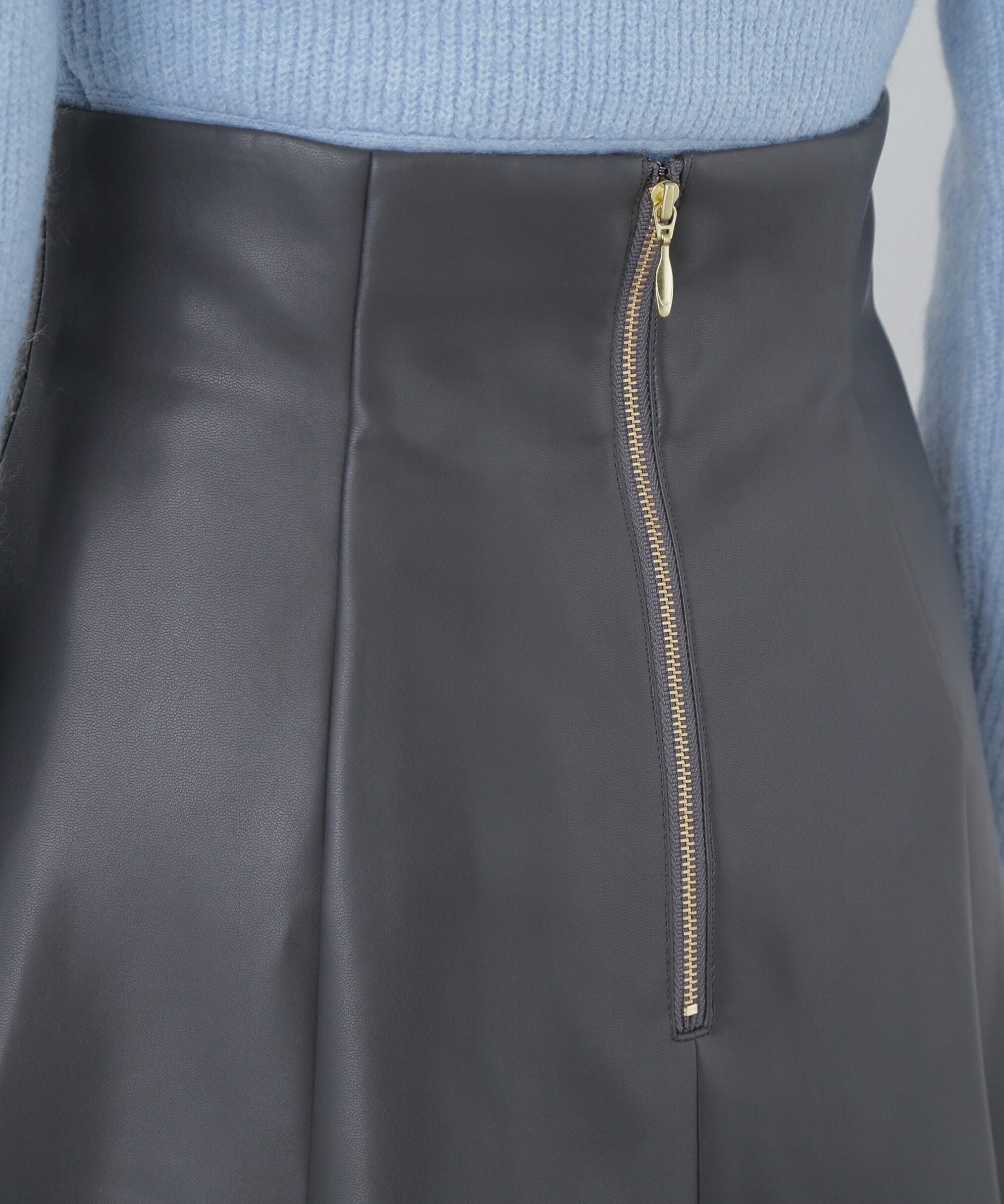 PROPORTION BODY DRESSING「フェイクレザーフレアスカート」|スカート|