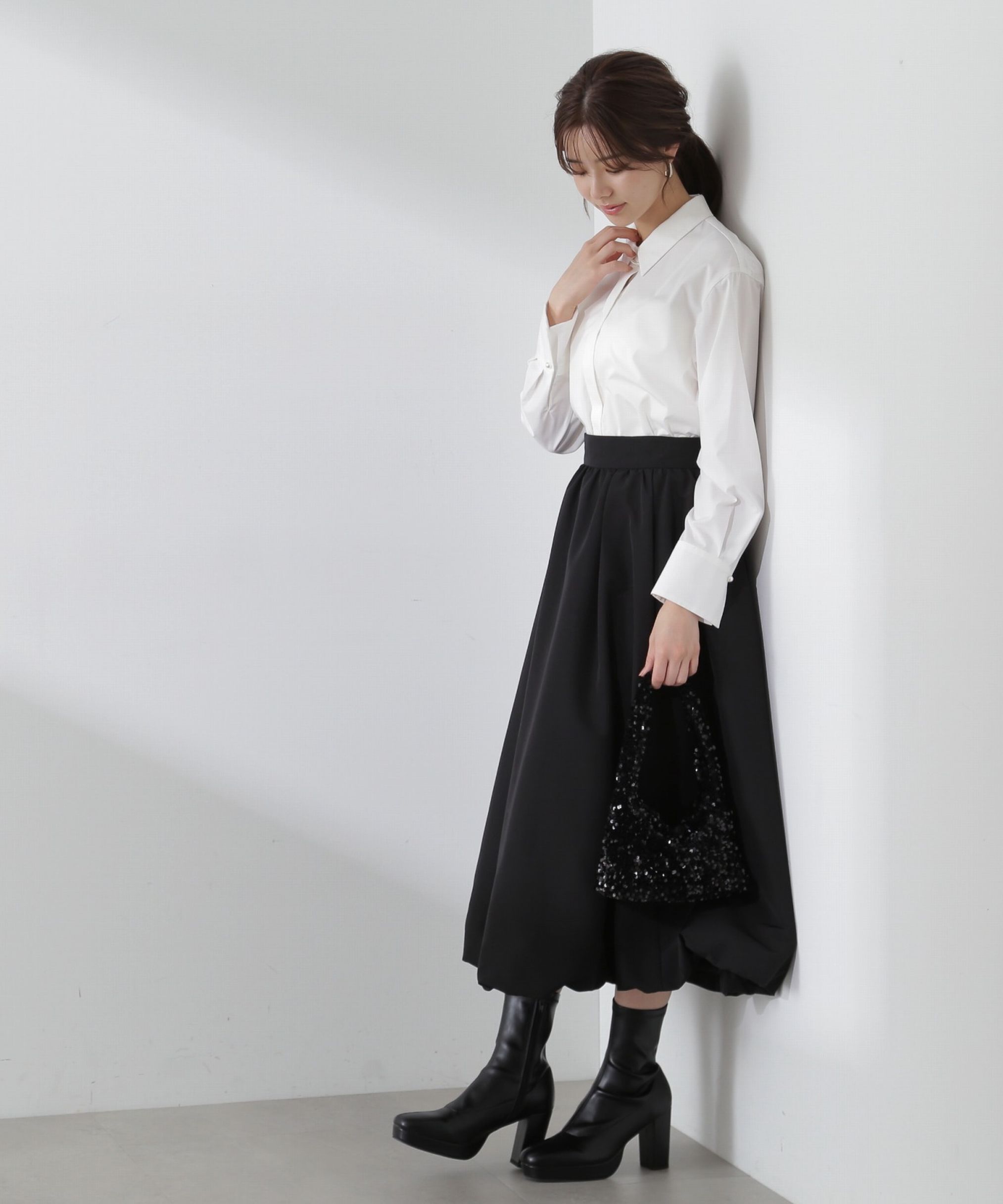 PROPORTION BODY DRESSING「バルーンフレアスカート」|スカート|