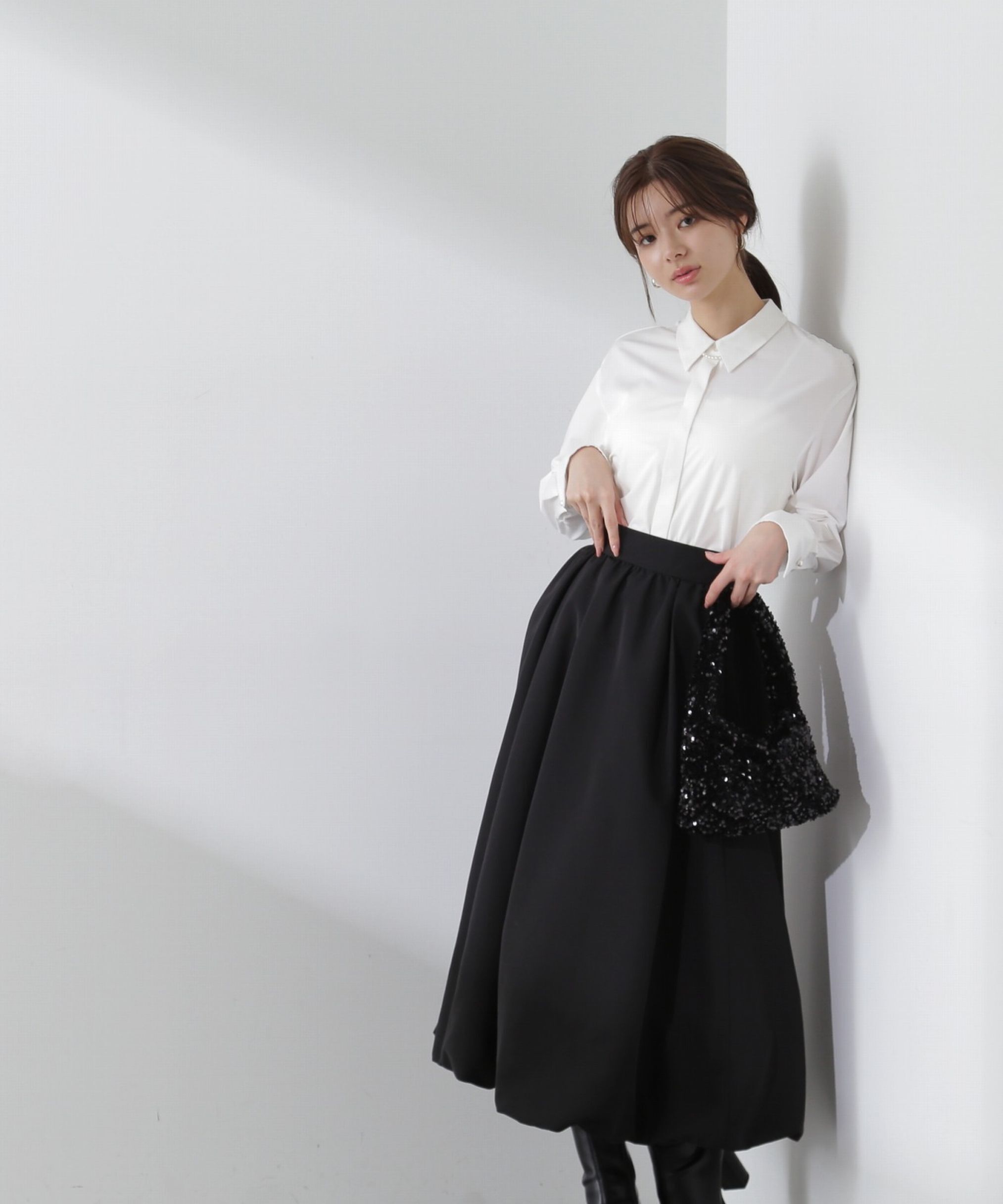 PROPORTION BODY DRESSING「バルーンフレアスカート」|スカート|