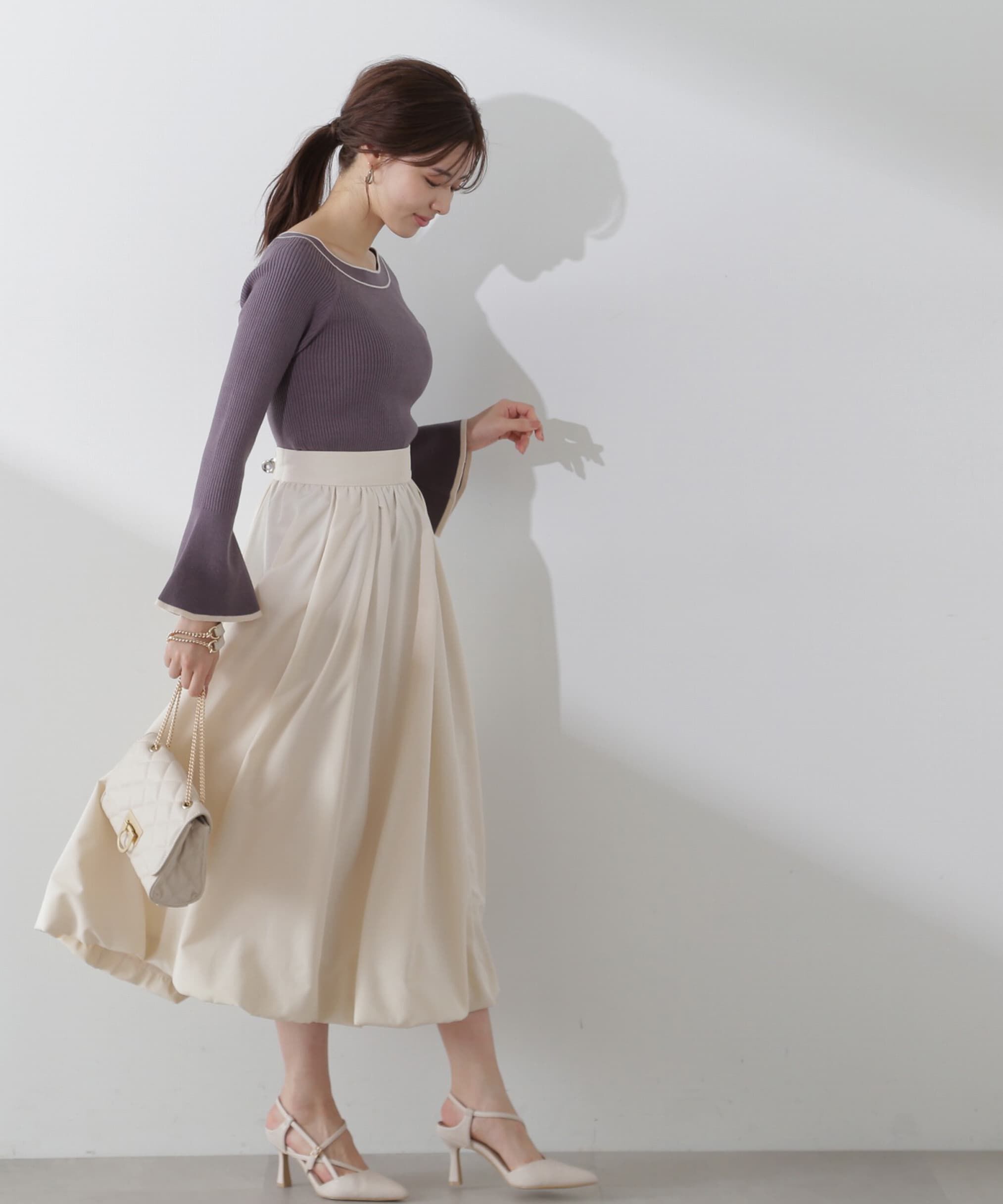 PROPORTION BODY DRESSING「バルーンフレアスカート」|スカート|