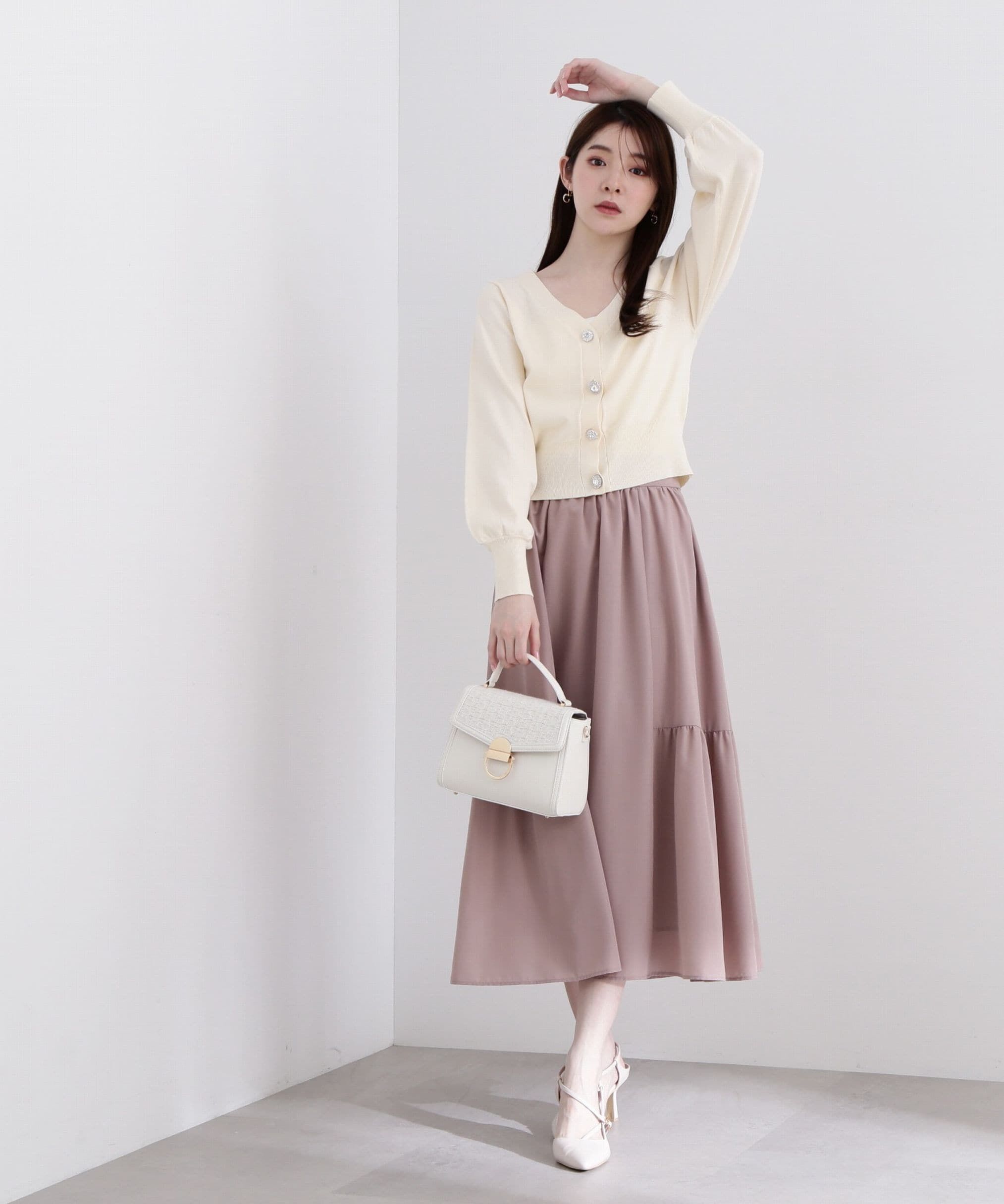 PROPORTION BODY DRESSING「サイドティアードフレアスカート」|スカート|