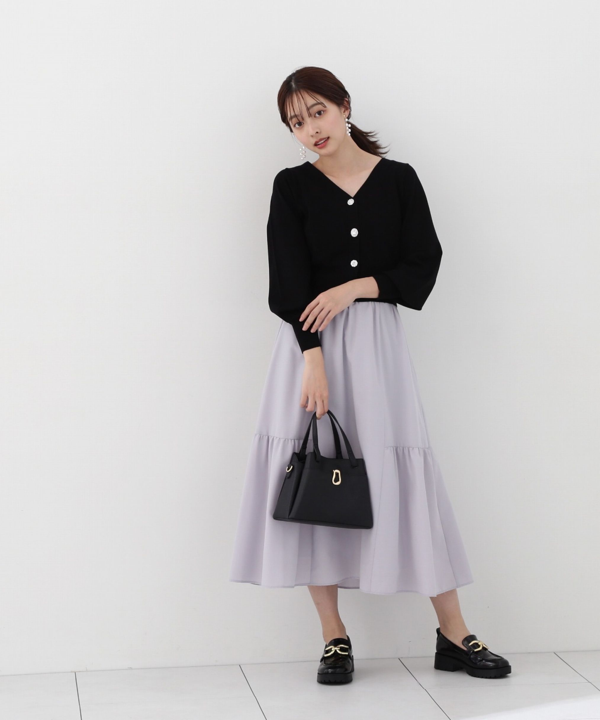 PROPORTION BODY DRESSING「サイドティアードフレアスカート」|スカート|