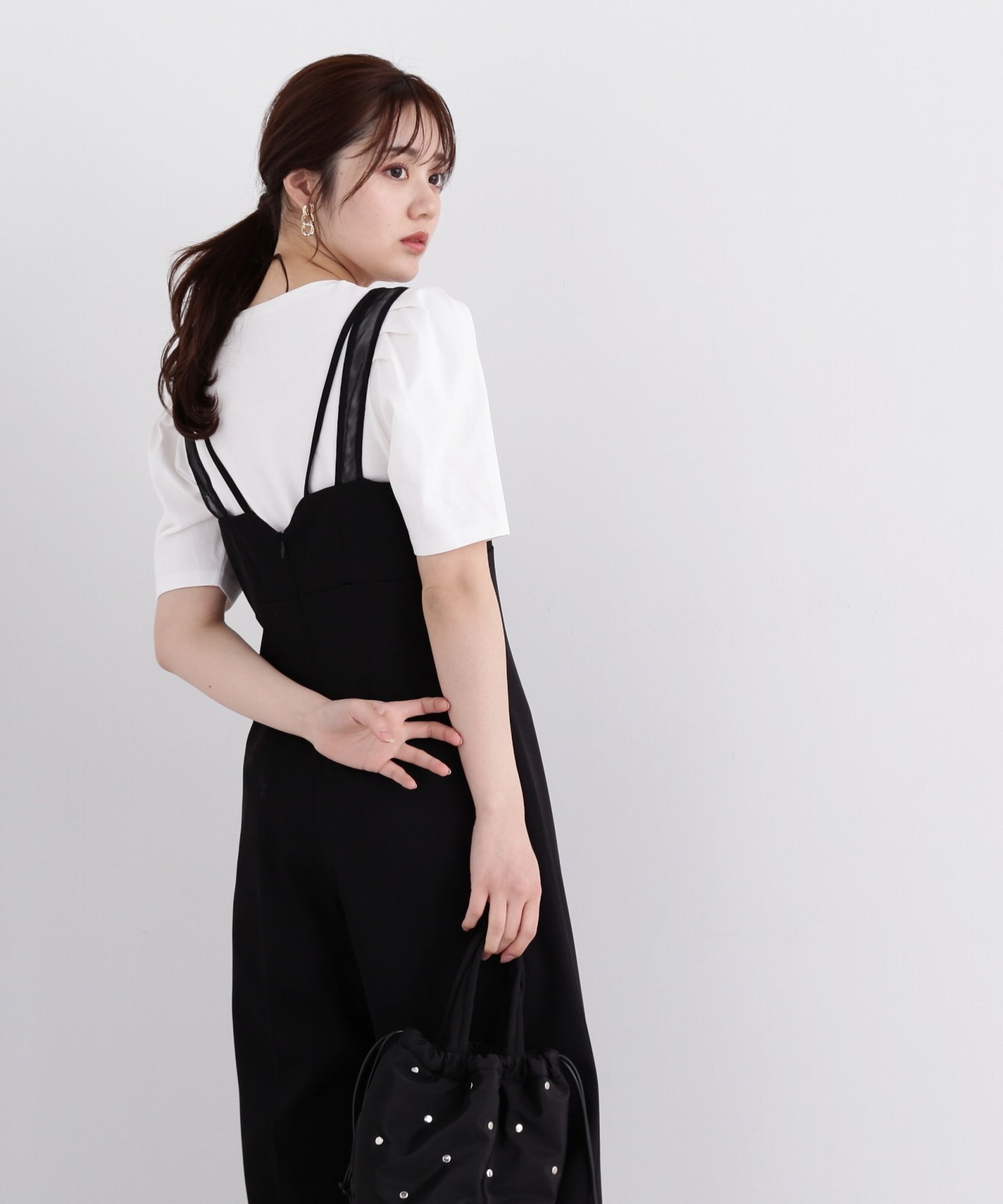 PROPORTION BODY DRESSING「チュールデザインオールインワン」|ワンピース|