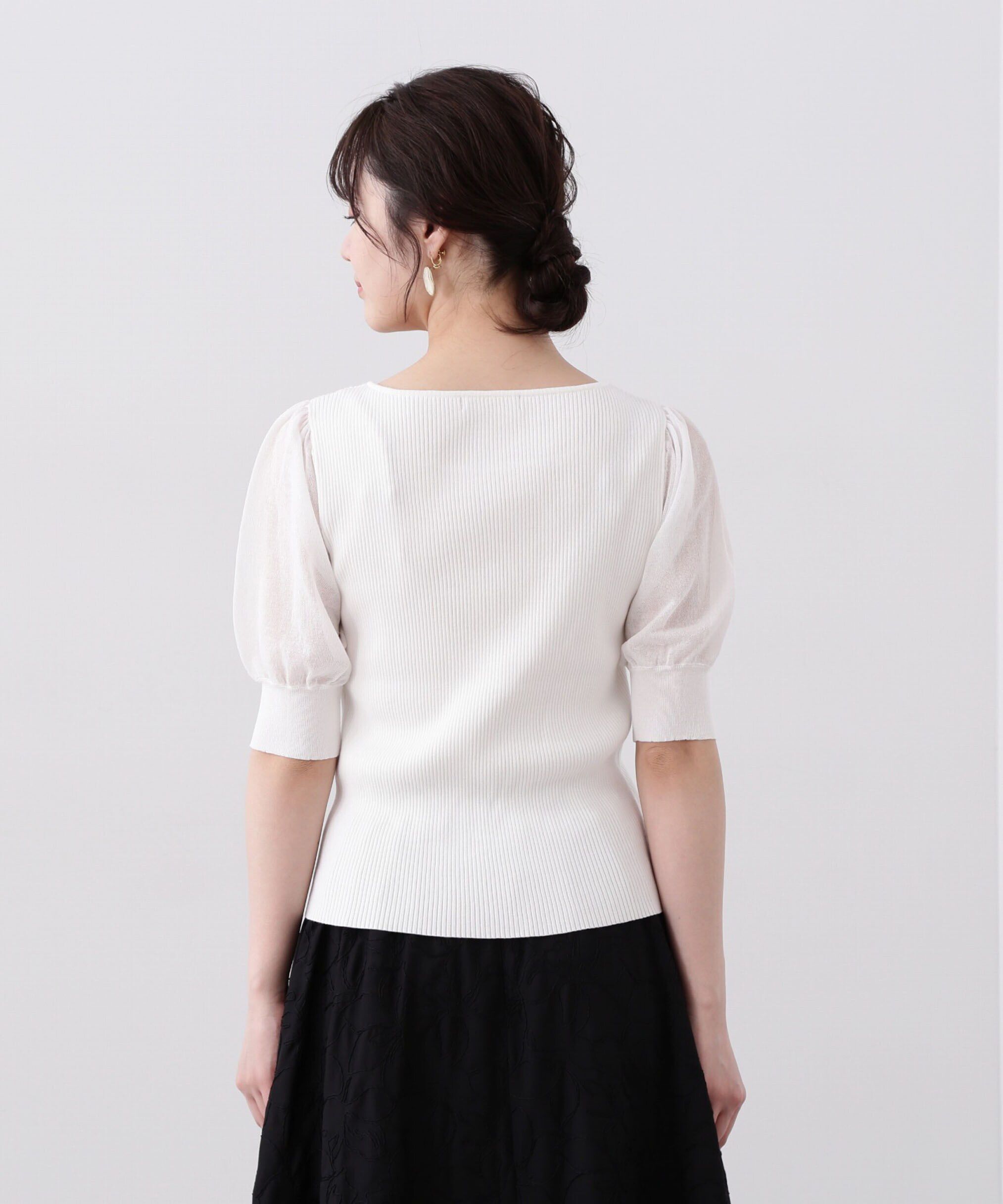 PROPORTION BODY DRESSING「デコルテチェーンリブニット」|ニット・セーター|