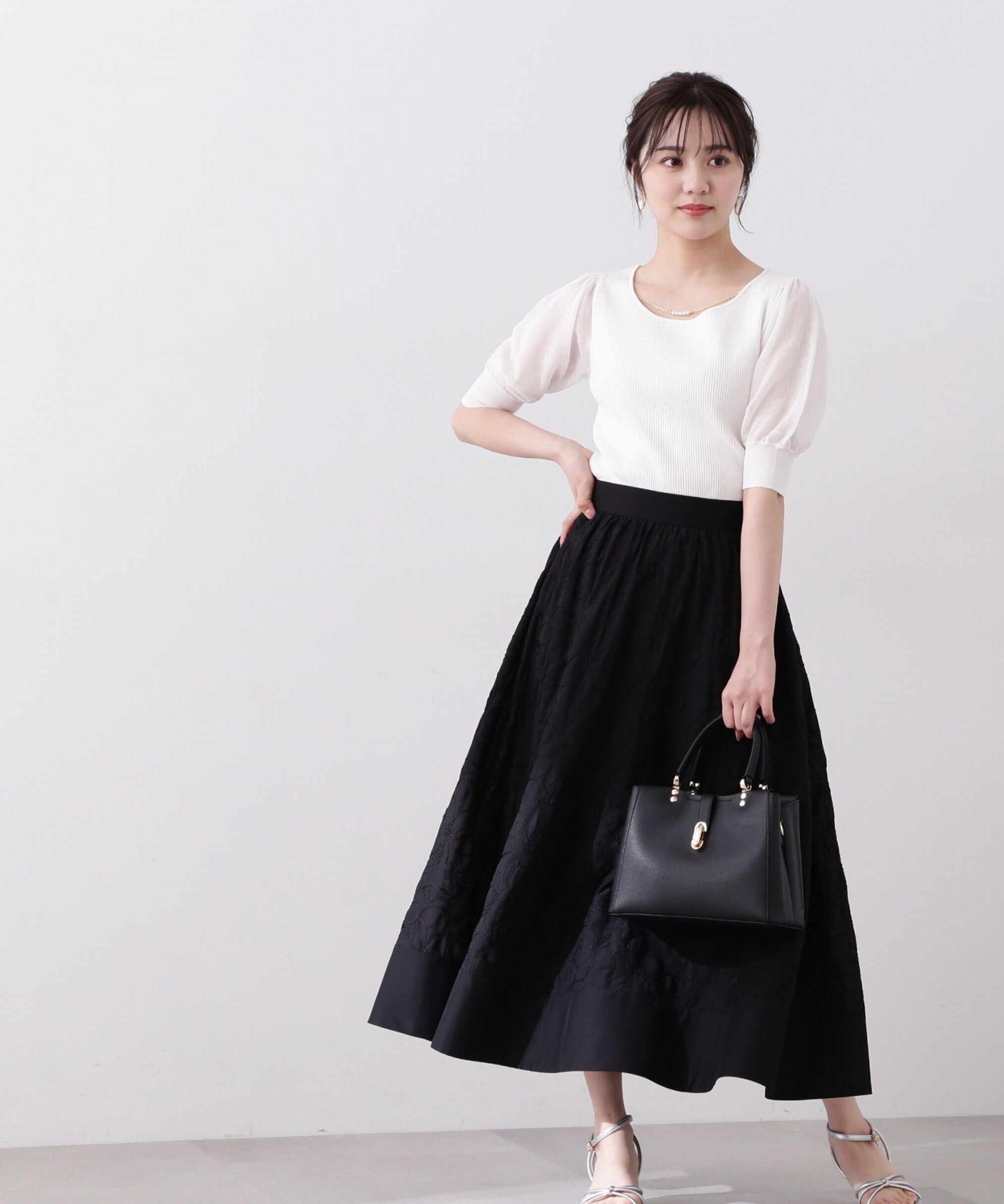 PROPORTION BODY DRESSING「デコルテチェーンリブニット」|ニット・セーター|