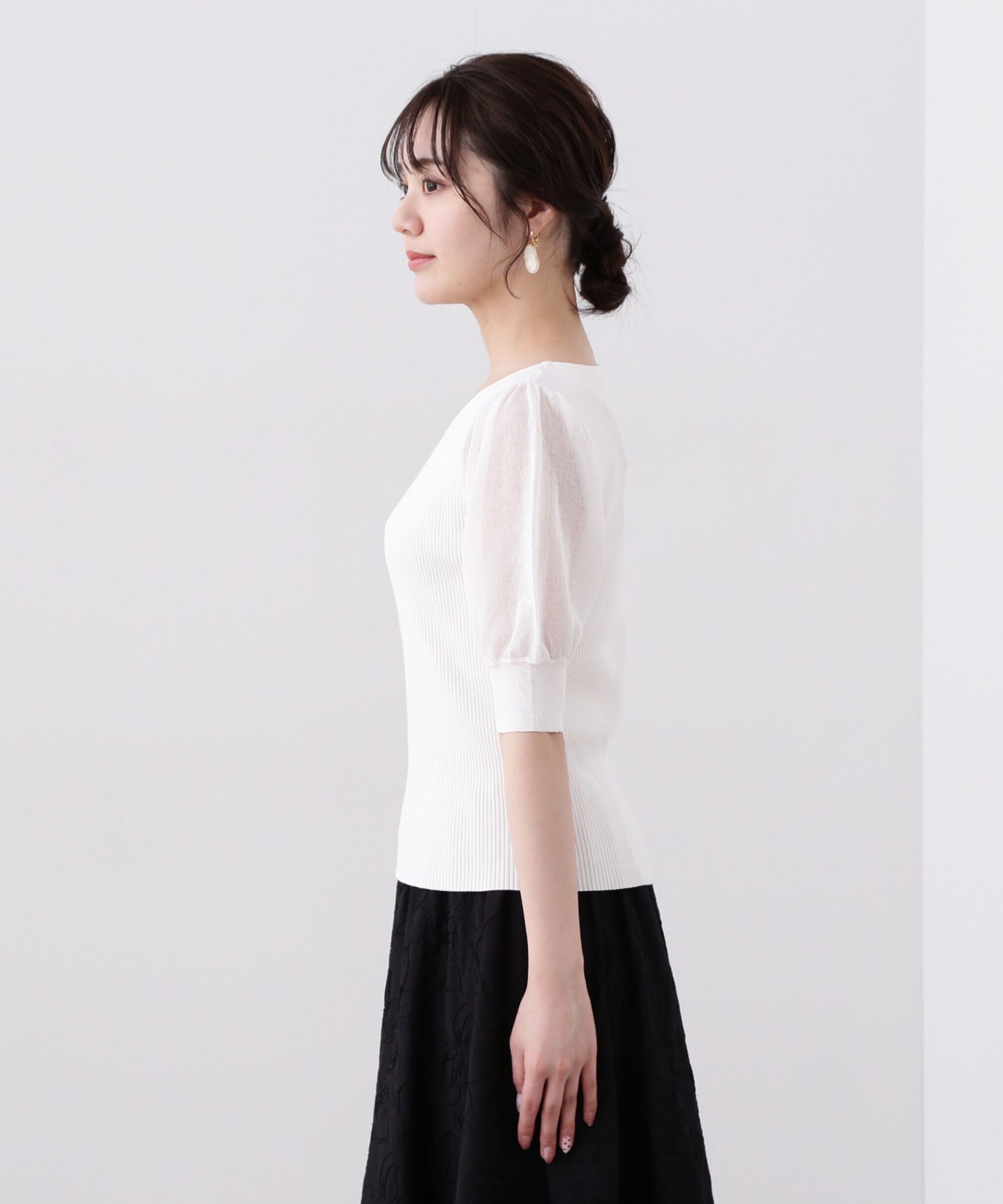 PROPORTION BODY DRESSING「デコルテチェーンリブニット」|ニット・セーター|