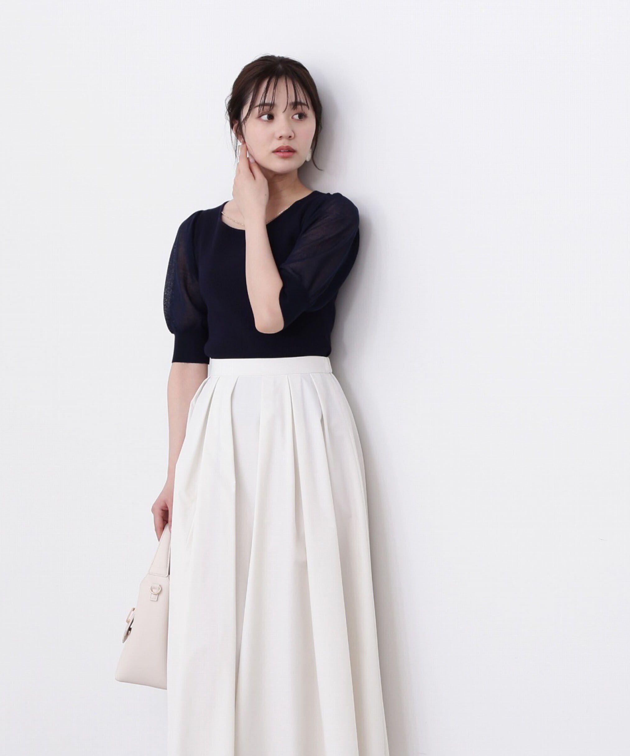 PROPORTION BODY DRESSING「デコルテチェーンリブニット」|ニット・セーター|