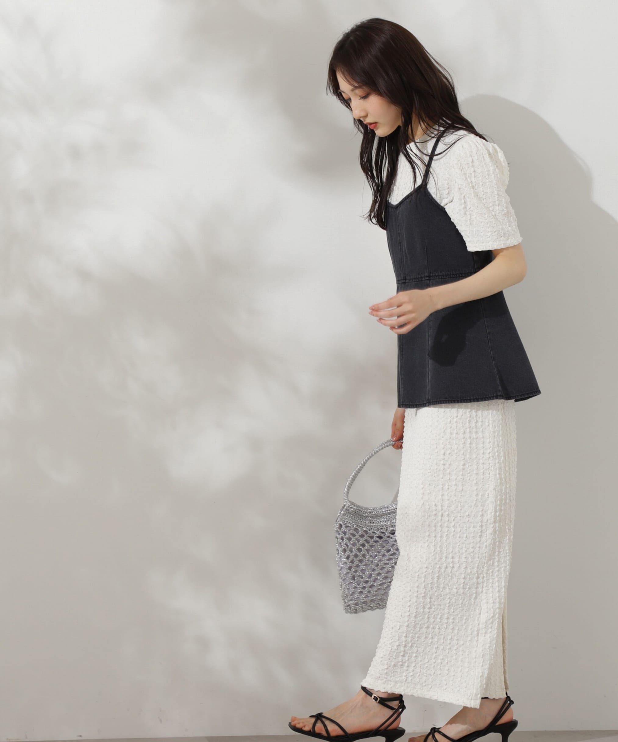 PROPORTION BODY DRESSING「デニムキャミ&times;カットワンピセット」|ワンピース|