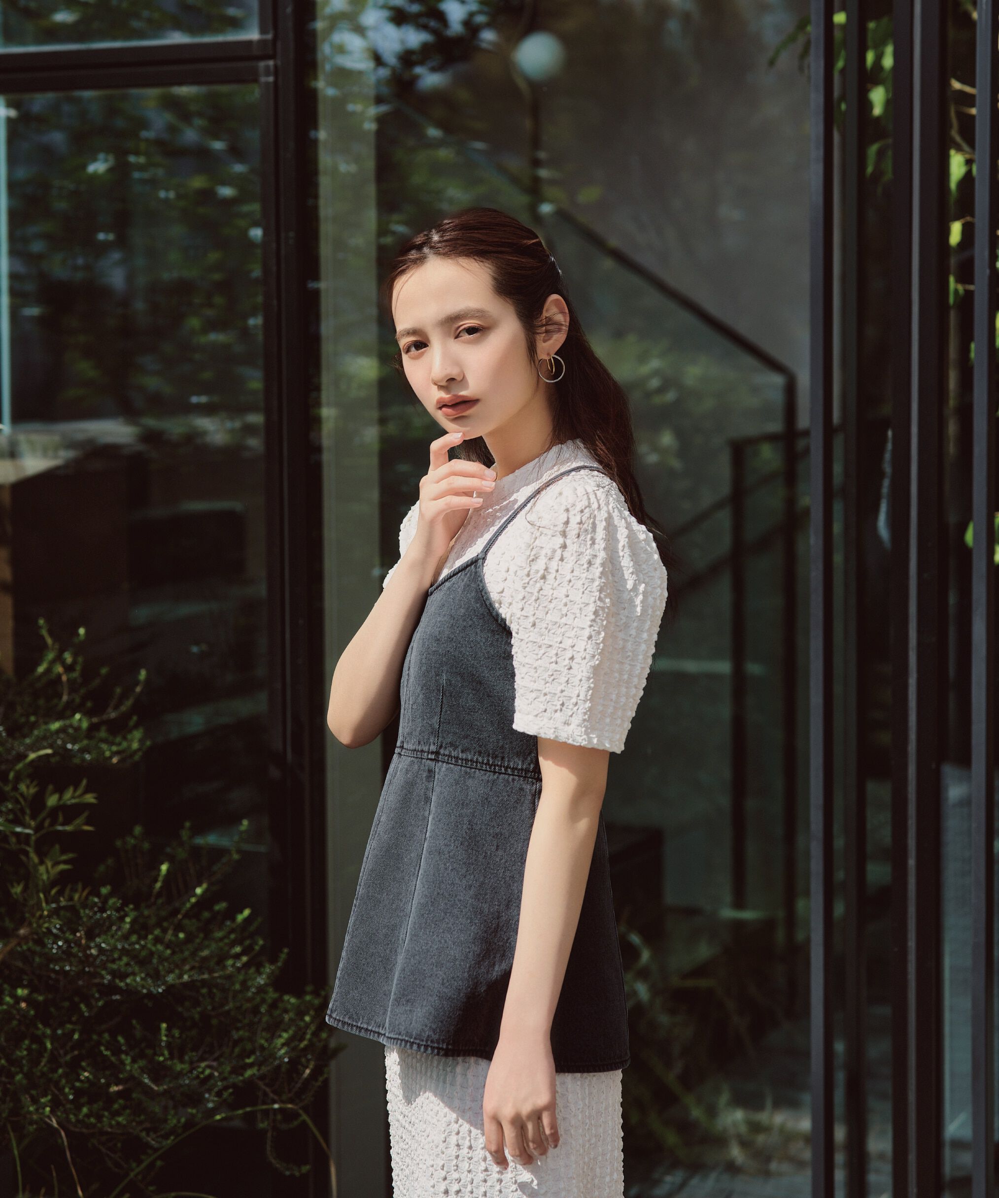 PROPORTION BODY DRESSING「デニムキャミ&times;カットワンピセット」|ワンピース|