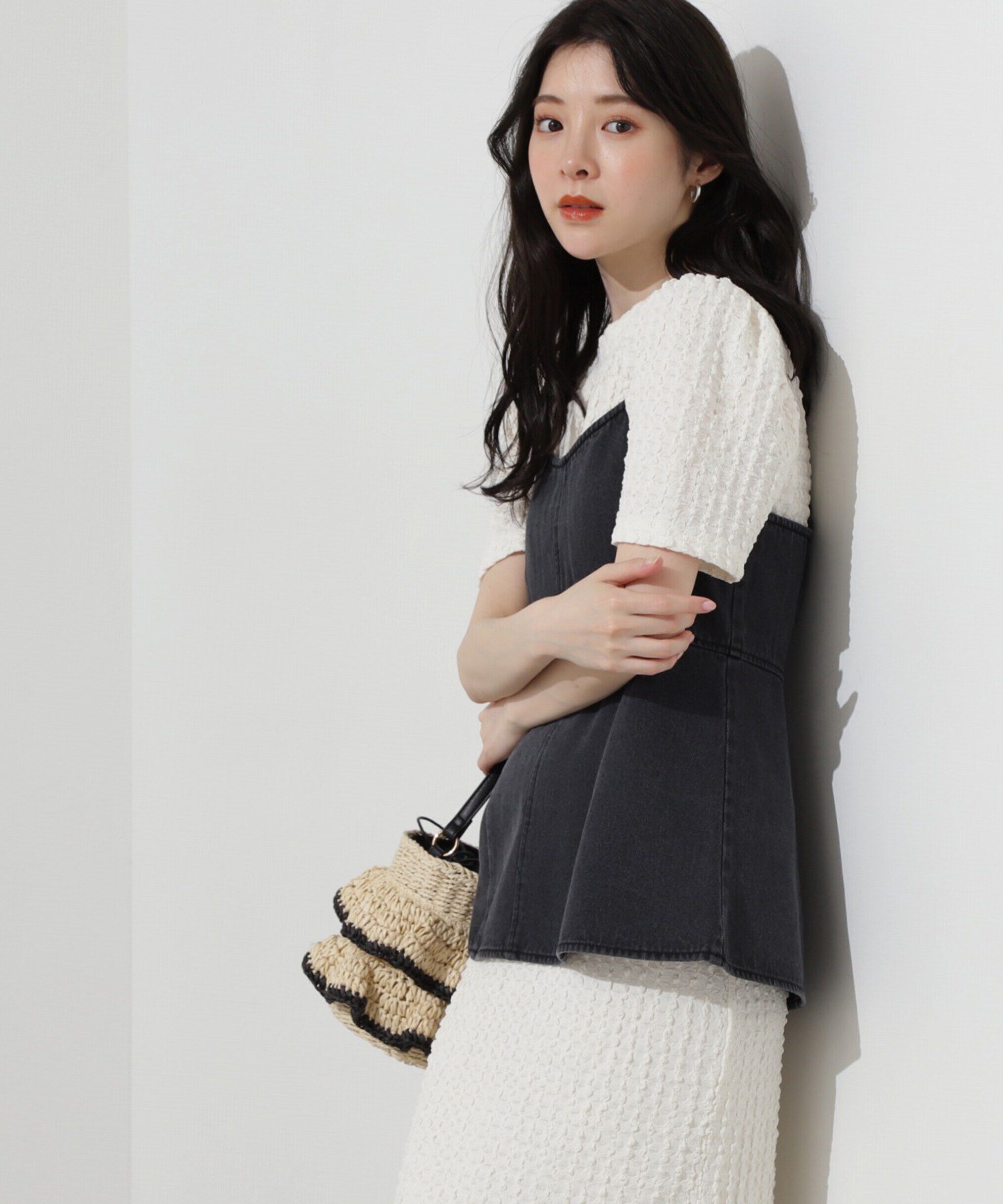 PROPORTION BODY DRESSING「デニムキャミ&times;カットワンピセット」|ワンピース|