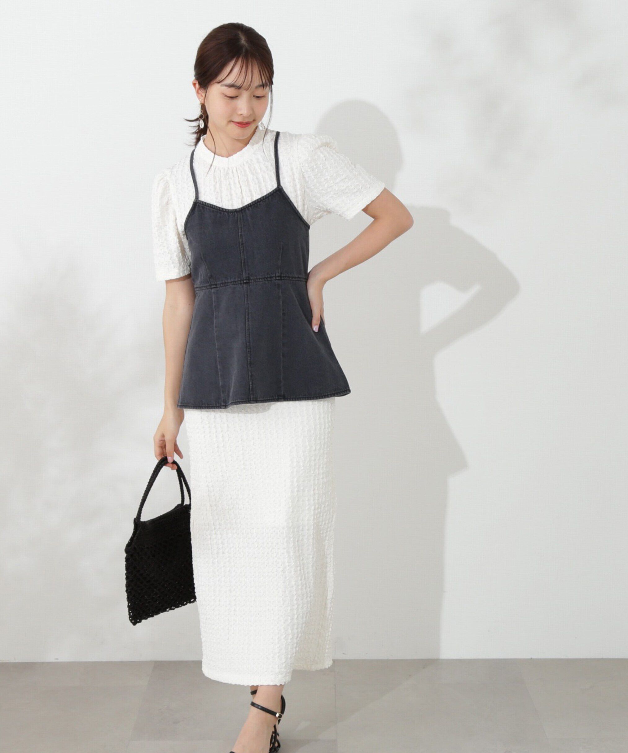 PROPORTION BODY DRESSING「デニムキャミ&times;カットワンピセット」|ワンピース|