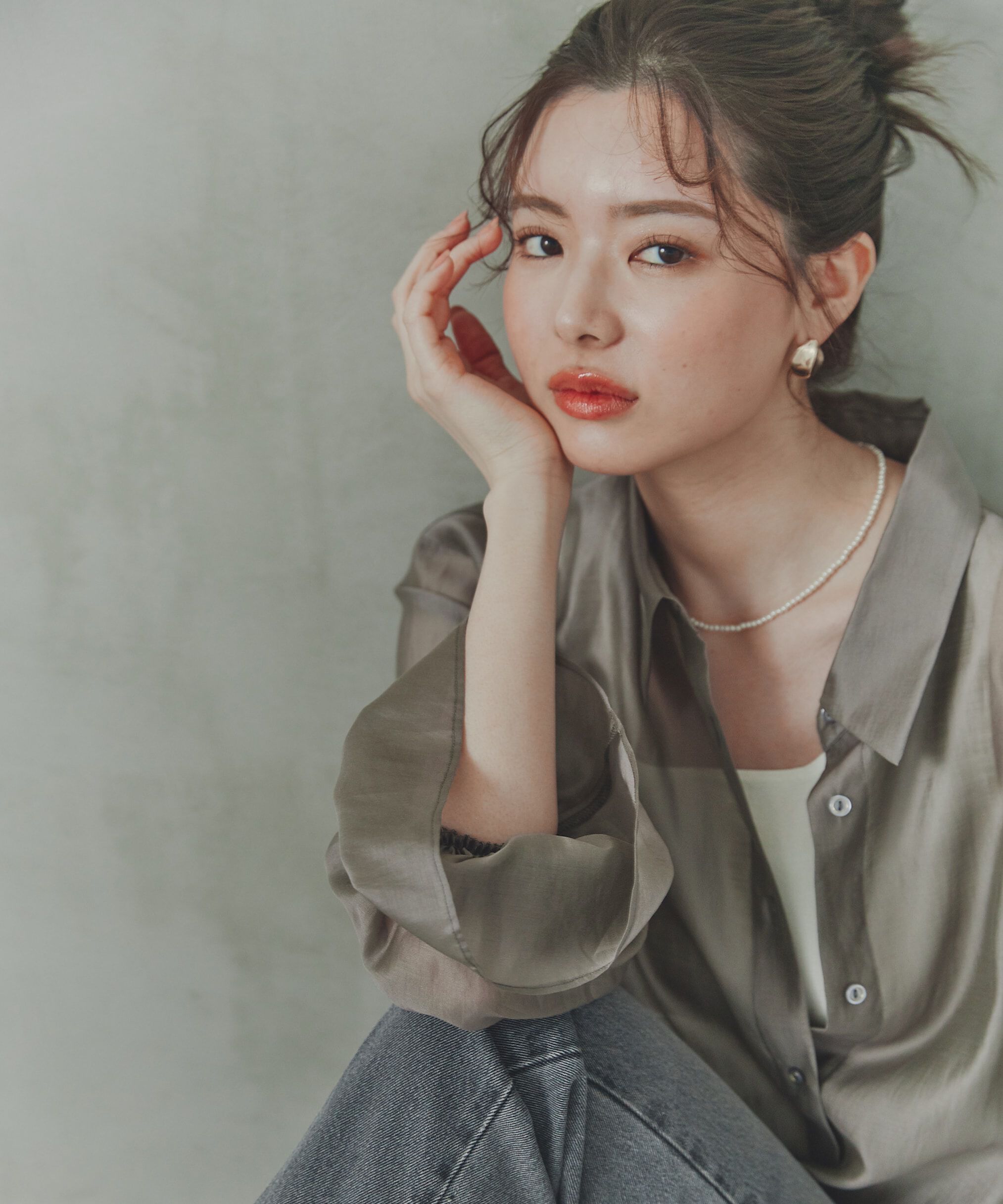 PROPORTION BODY DRESSING「キャンディースリーブシアーシャツ」|シャツ・ブラウス|