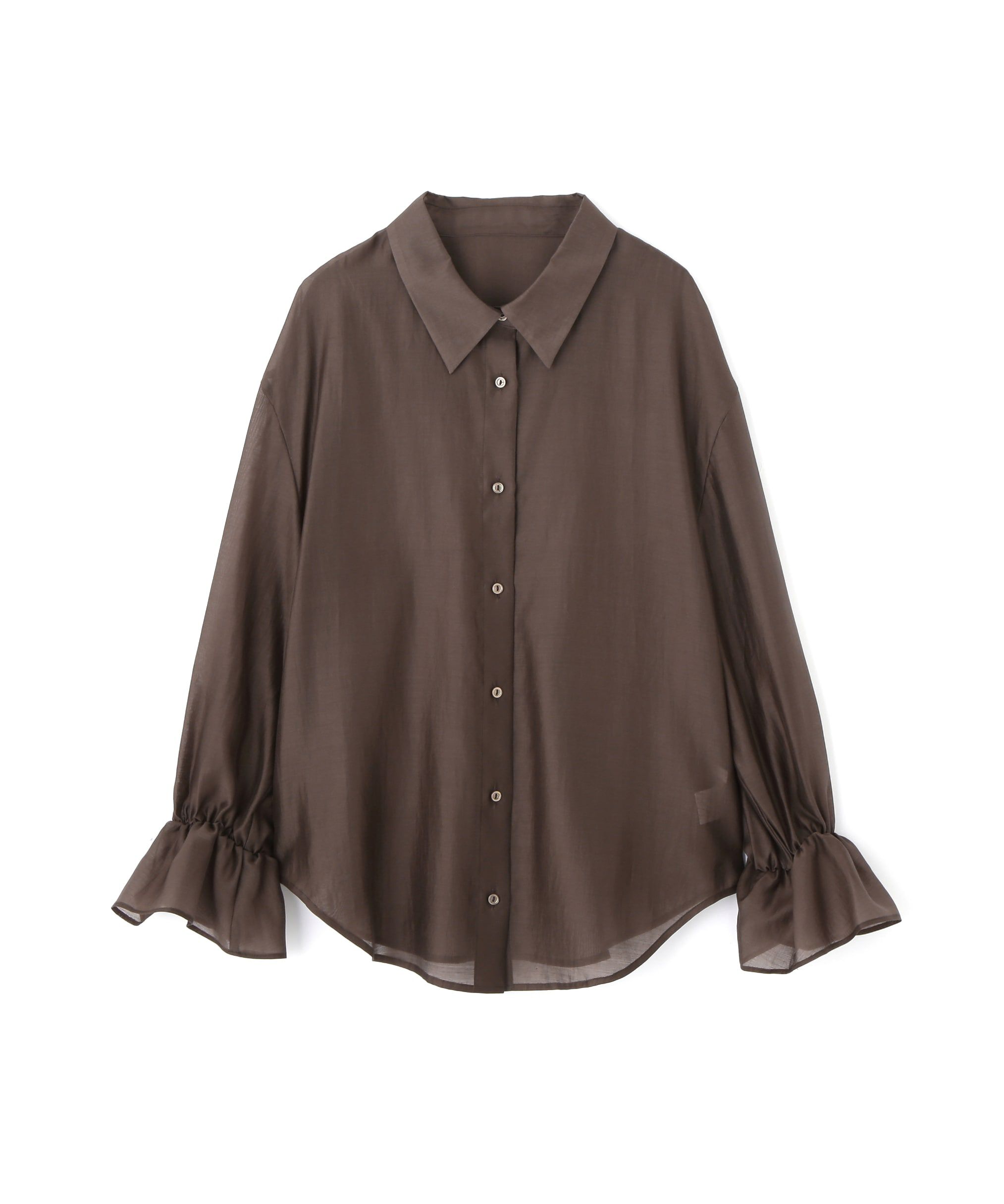 PROPORTION BODY DRESSING「キャンディースリーブシアーシャツ」|シャツ・ブラウス|