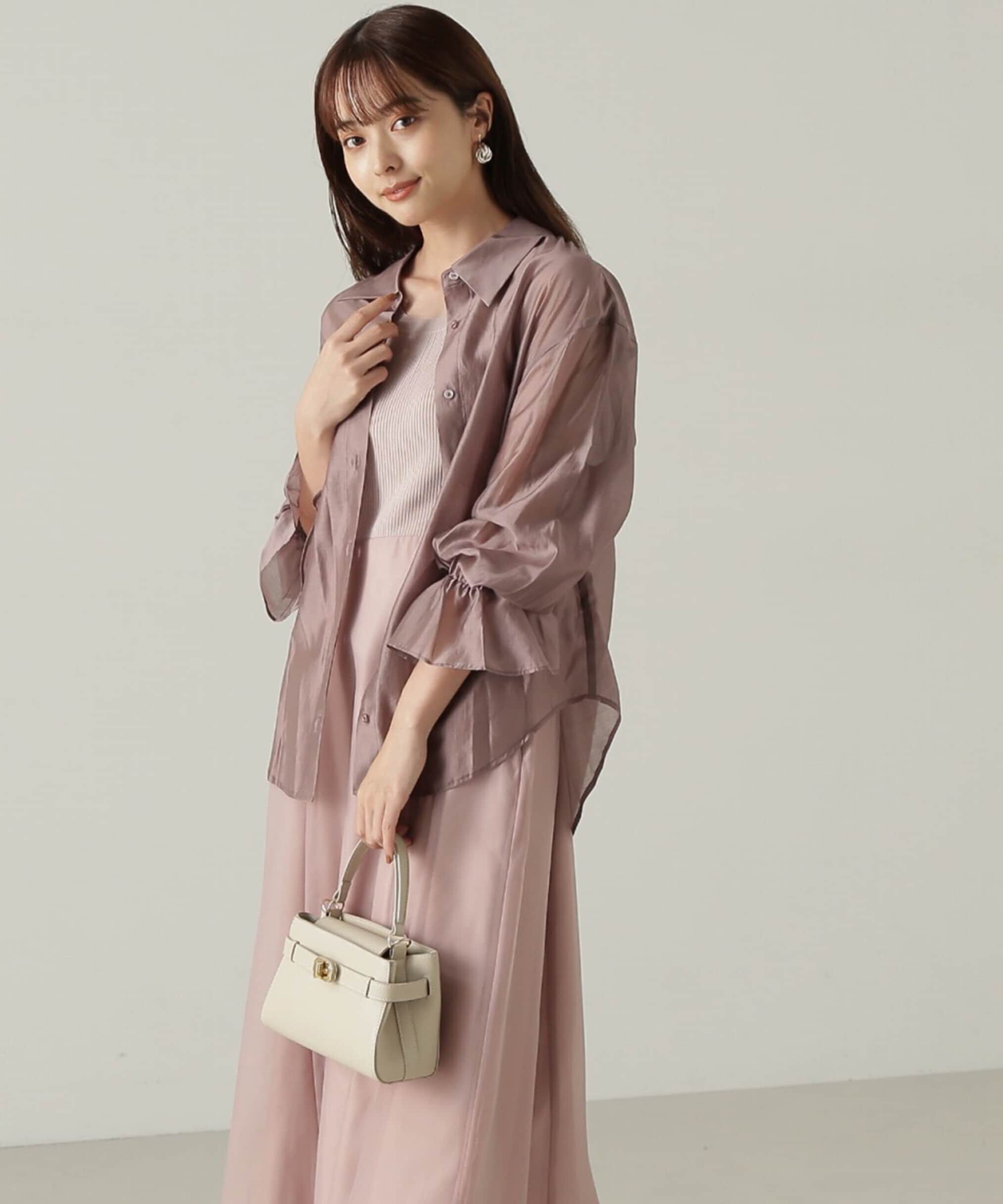 PROPORTION BODY DRESSING「キャンディースリーブシアーシャツ」|シャツ・ブラウス|