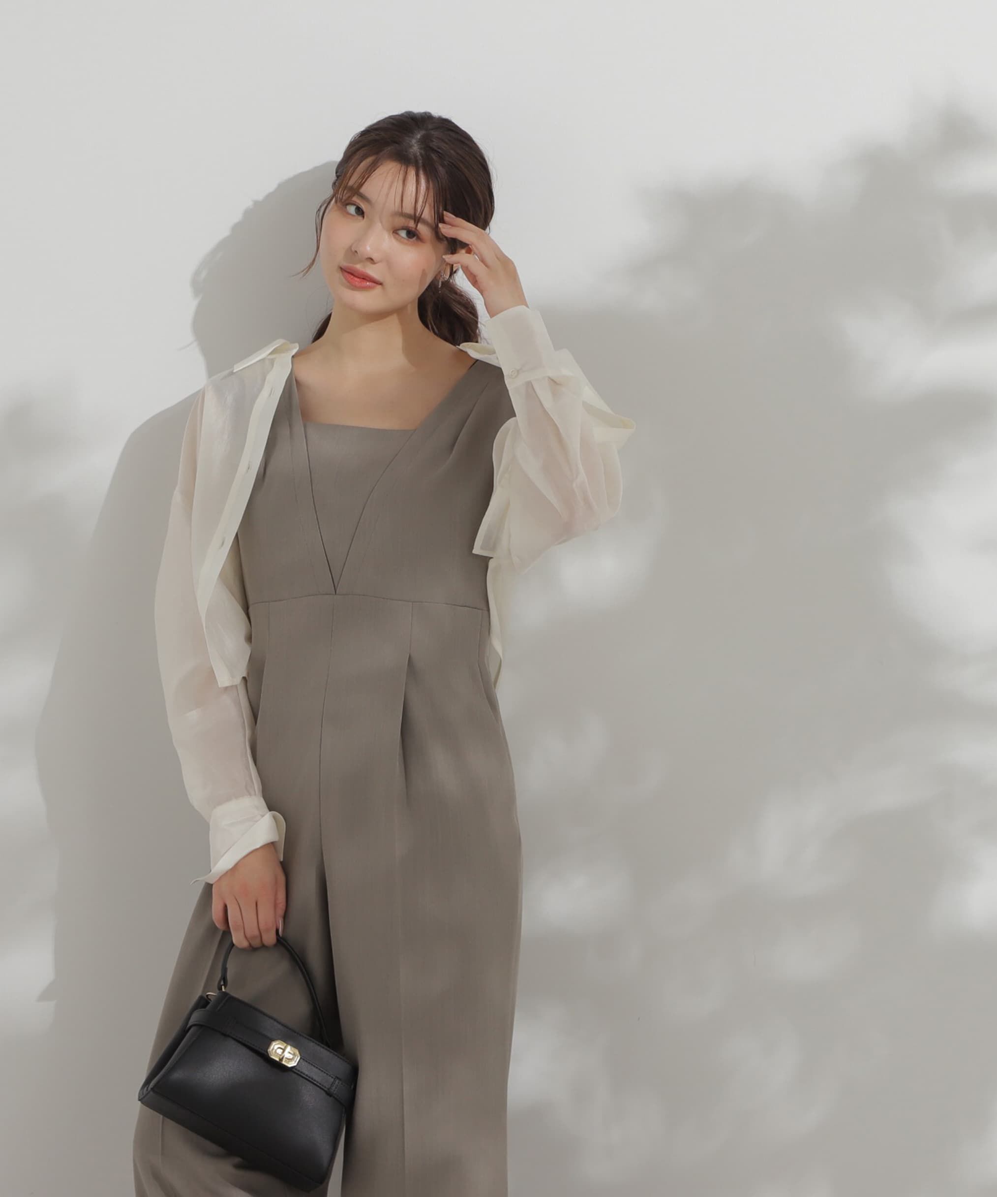 PROPORTION BODY DRESSING「レイヤード風ロンパース」|ワンピース|