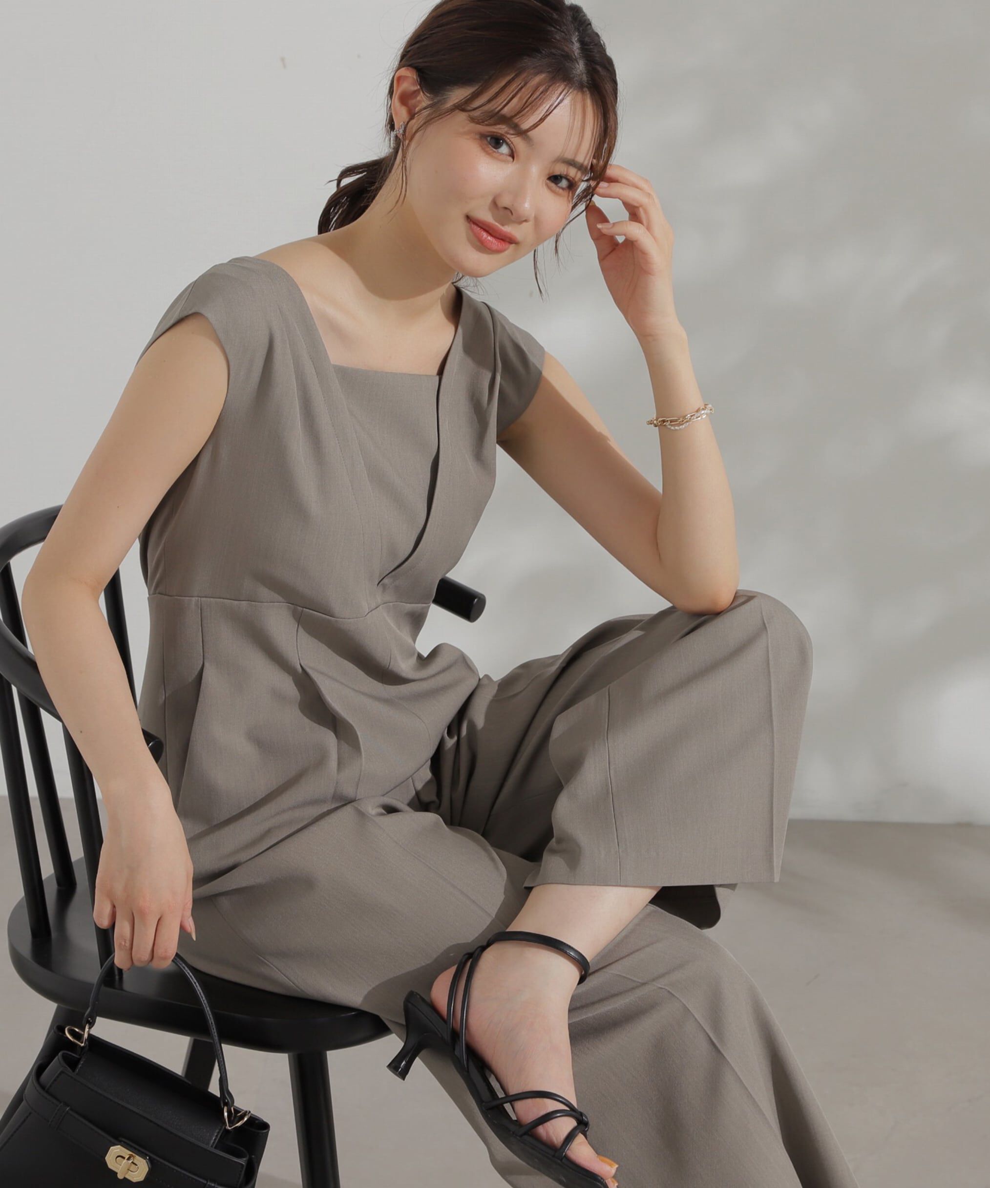 PROPORTION BODY DRESSING「レイヤード風ロンパース」|ワンピース|