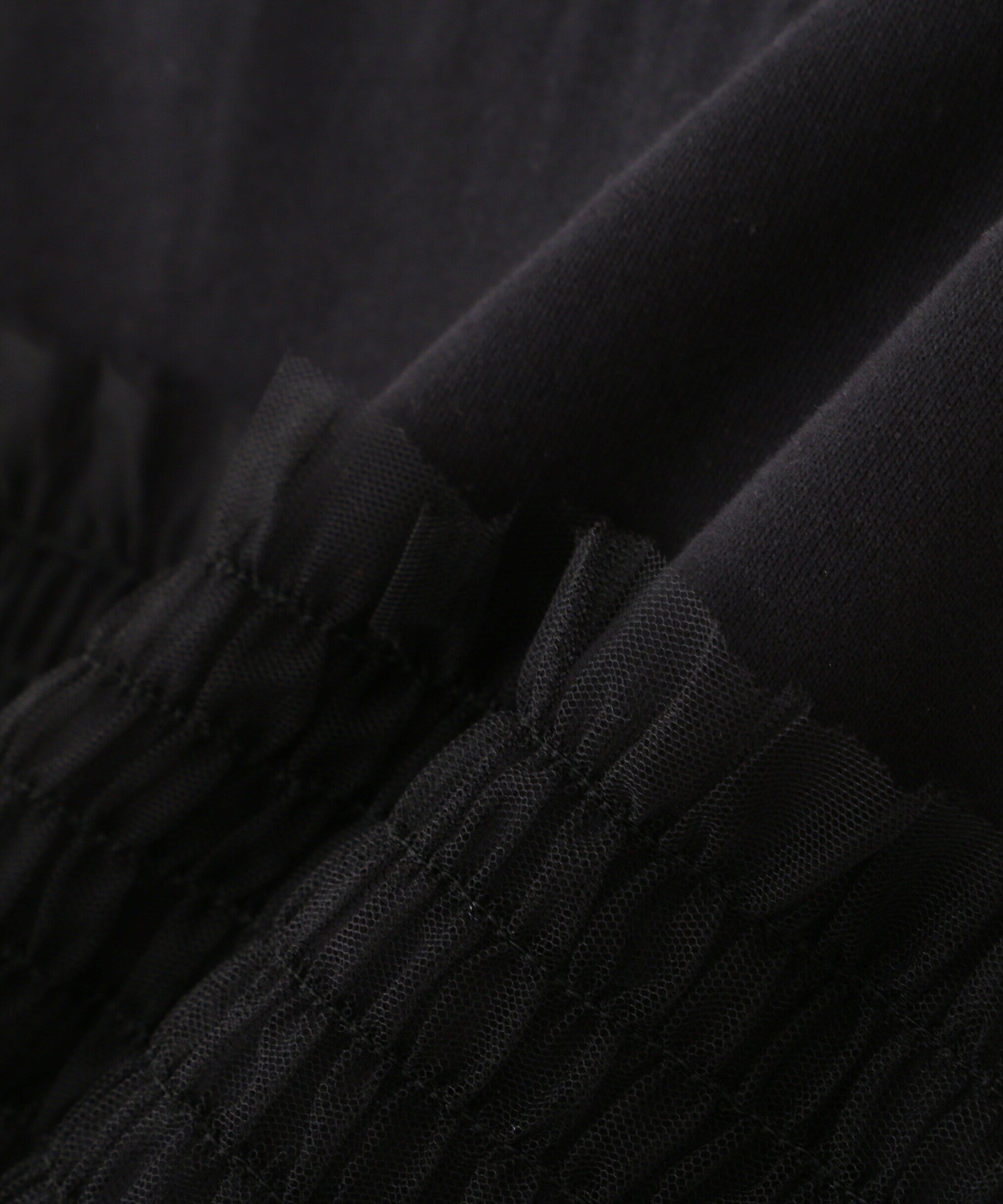 PROPORTION BODY DRESSING「チュールギャザースウェット　24AW」|Tシャツ・カットソー|