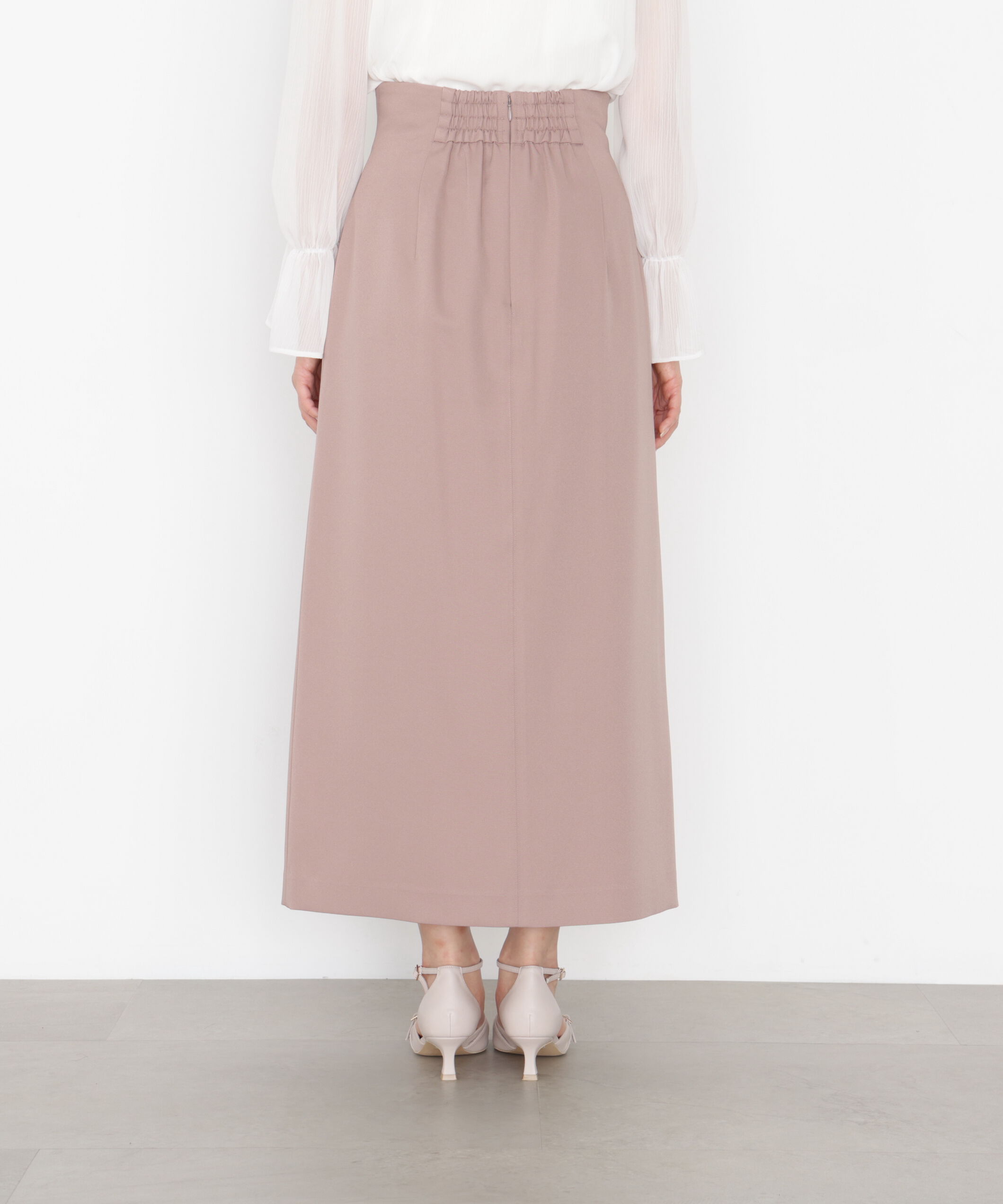 PROPORTION BODY DRESSING「アシメ釦ナロースカート 25AW」|スカート|