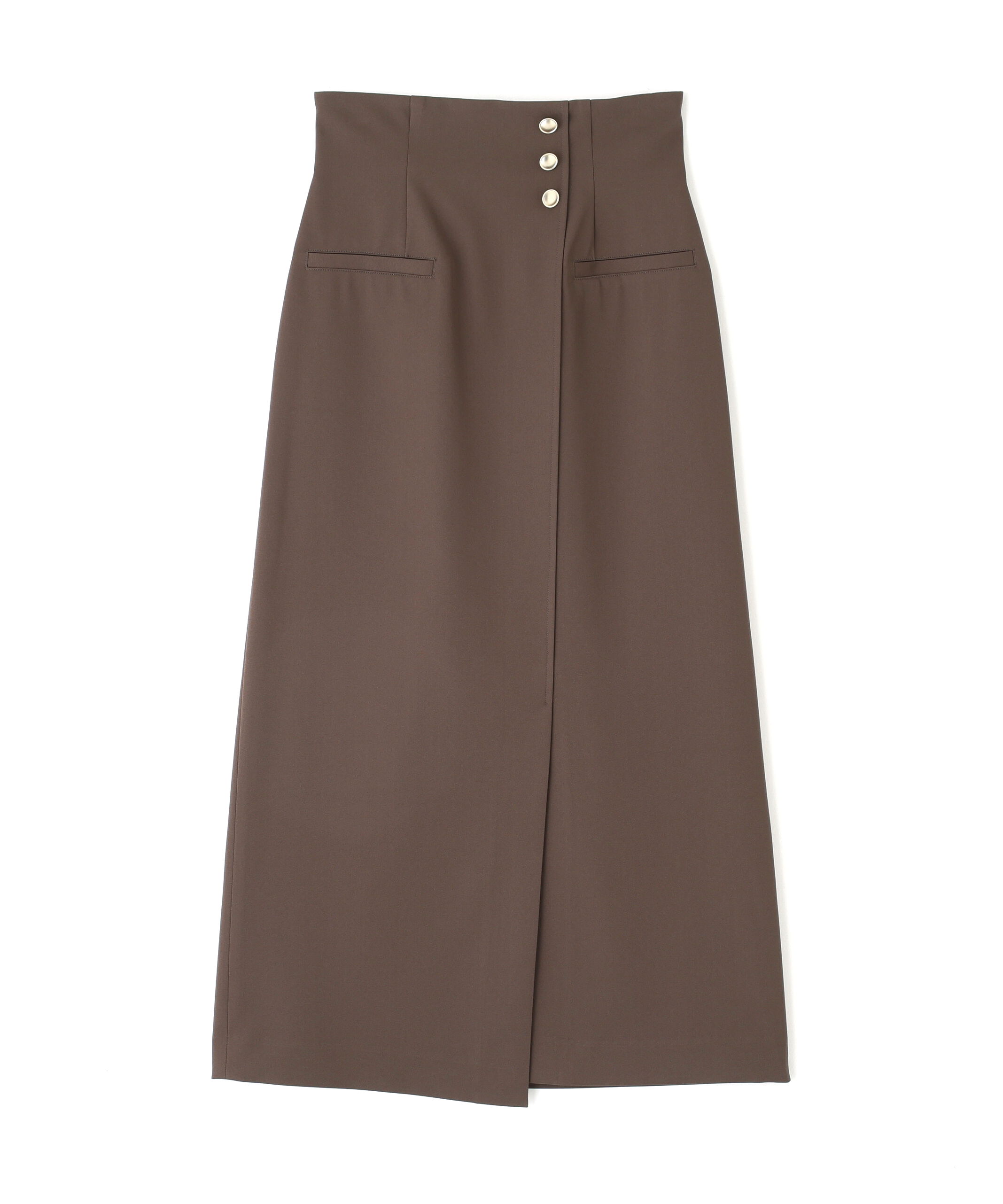 PROPORTION BODY DRESSING「アシメ釦ナロースカート 25AW」|スカート|