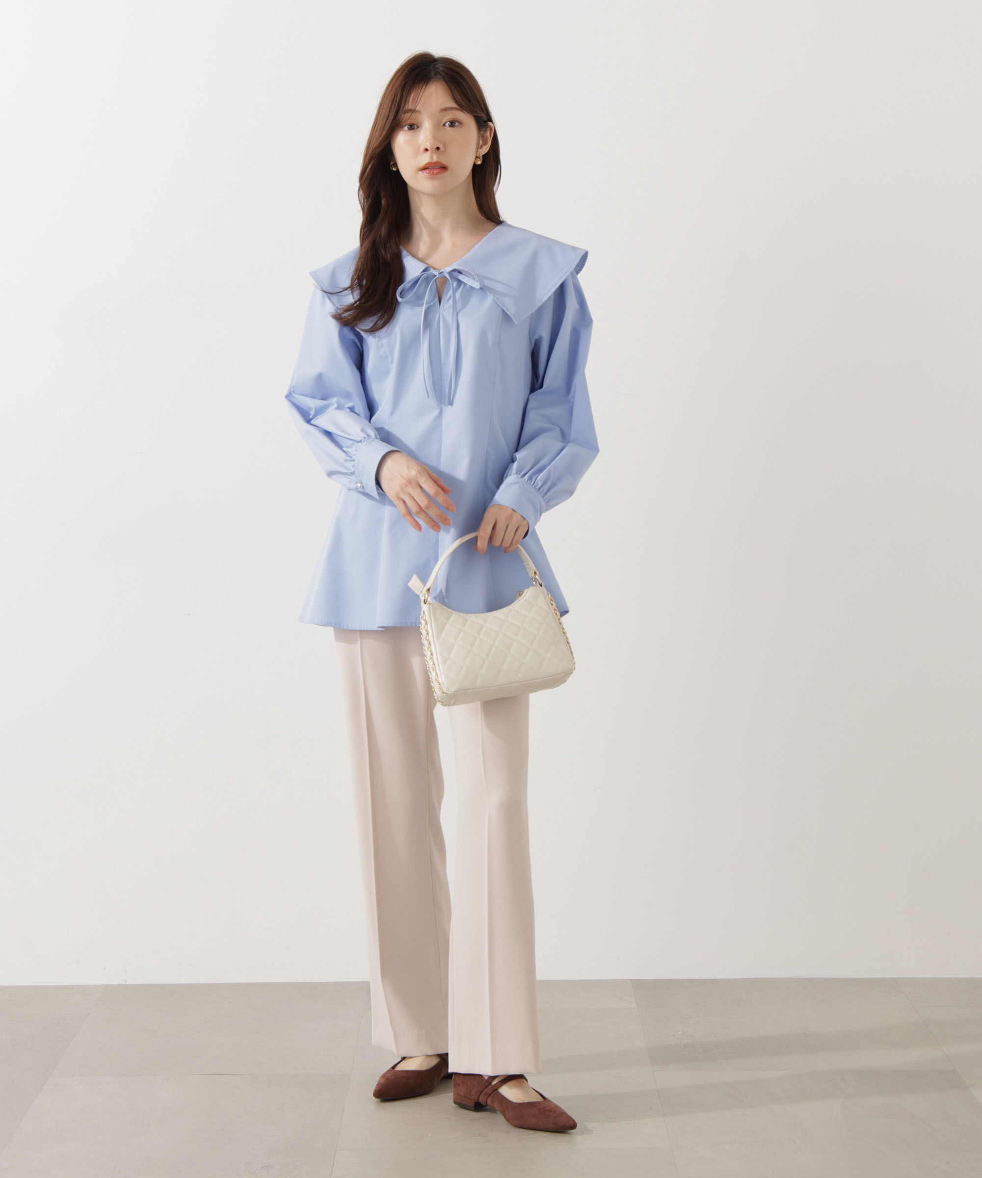 PROPORTION BODY DRESSING「ビッグカラーブラウス」|シャツ・ブラウス|