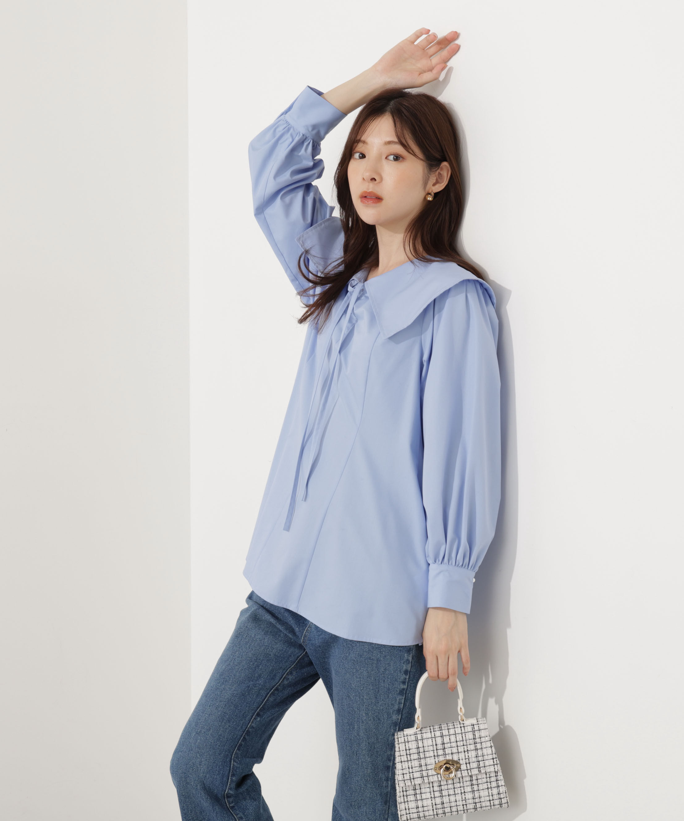 PROPORTION BODY DRESSING「ビッグカラーブラウス」|シャツ・ブラウス|