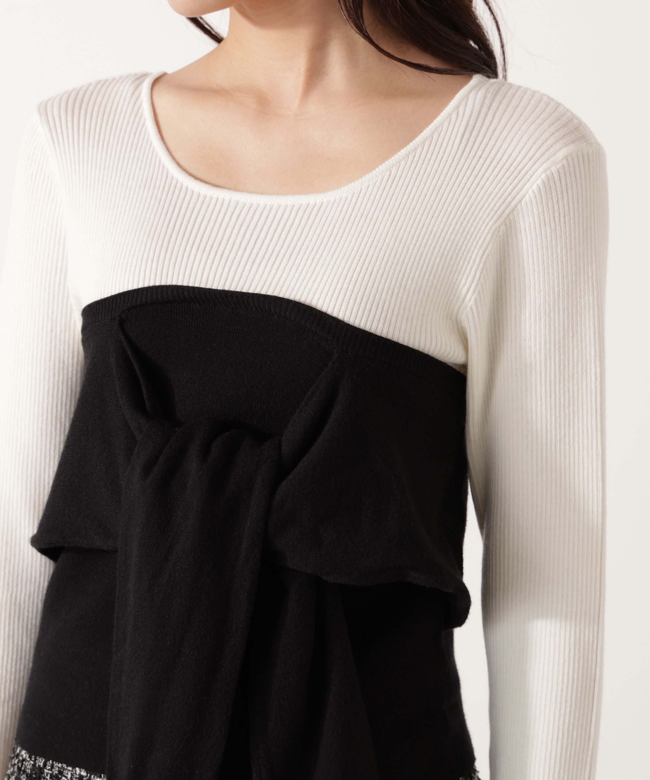 PROPORTION BODY DRESSING「レイヤード風ニット」|ニット・セーター|