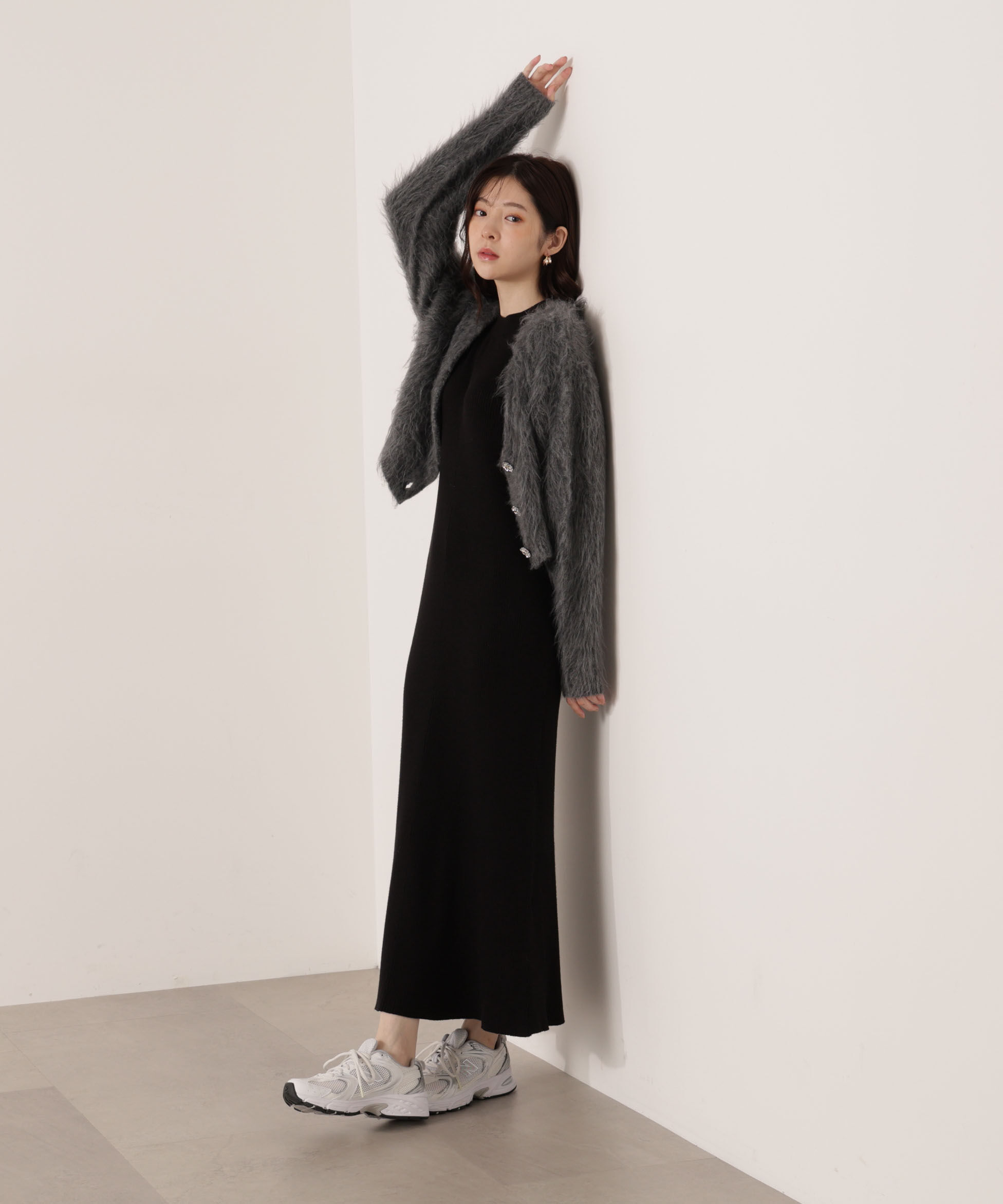 PROPORTION BODY DRESSING「シャギーカーデニットセットアップ 25AW」|ワンピース|