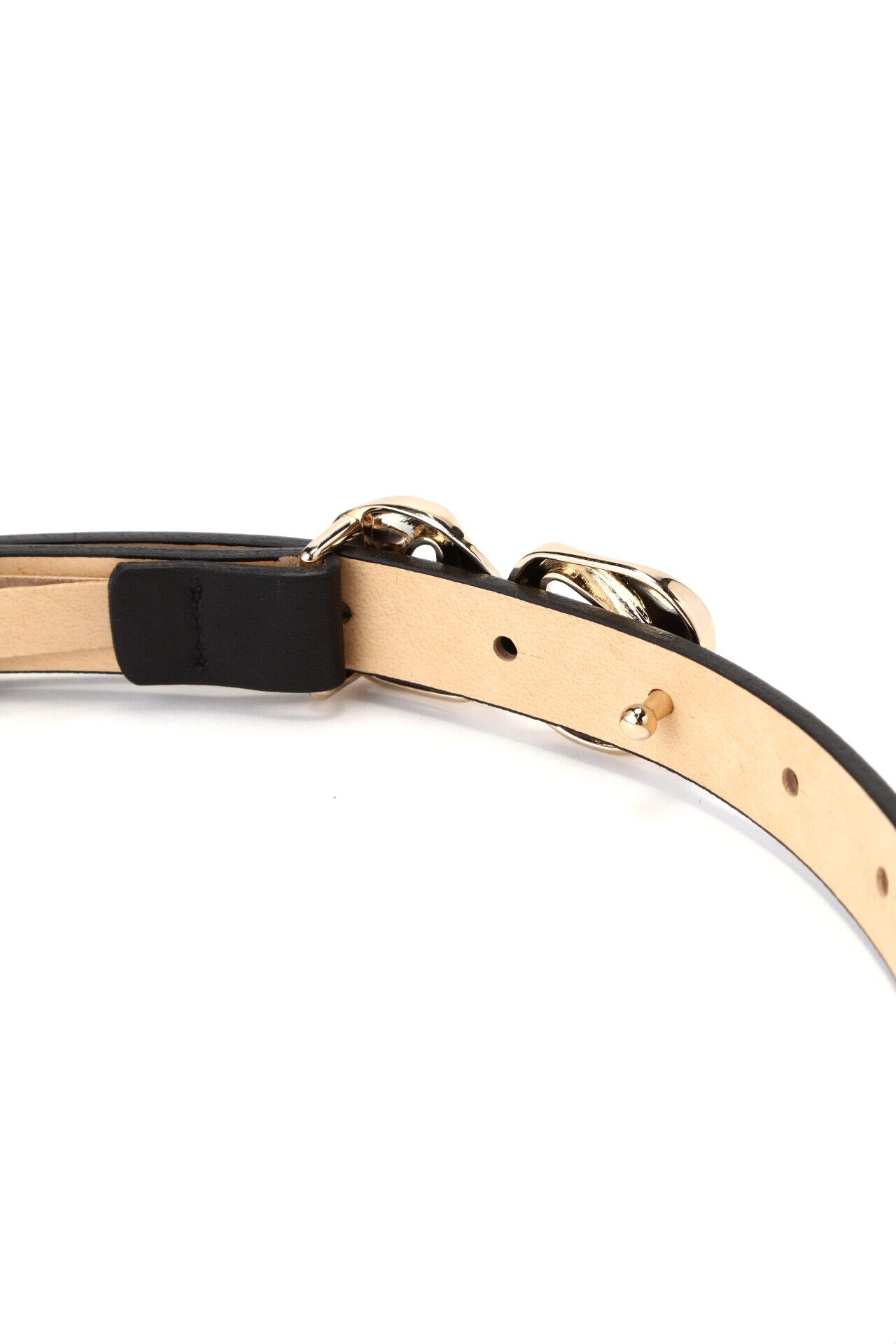  「ツイストバックル細ベルト」|ベルト|