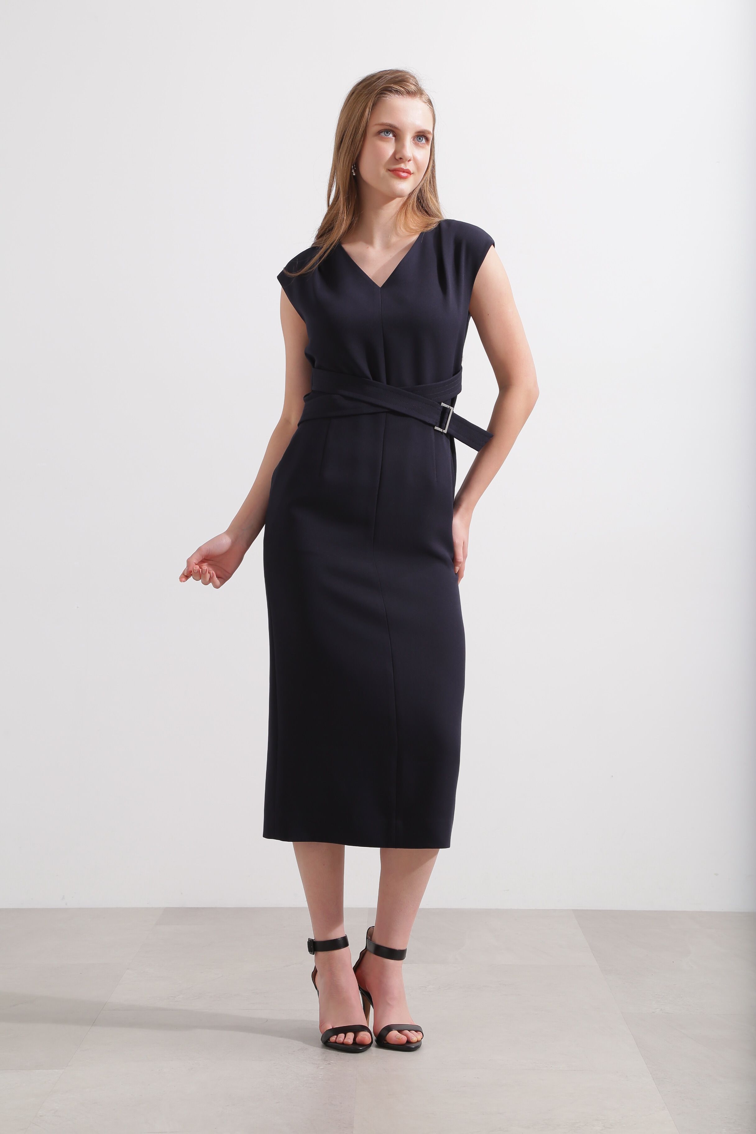  「◆ウエストクロスオックスワンピース」|ワンピース|