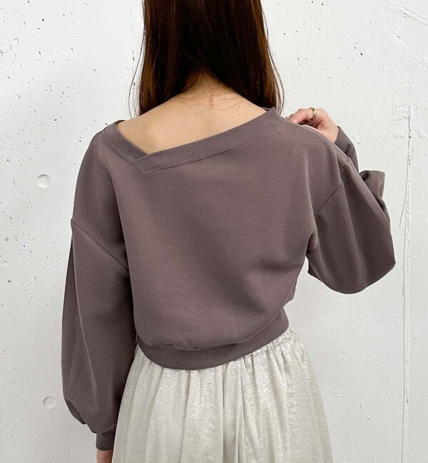 archives「ダンボールオフショルプルオーバー」|Tシャツ・カットソー|