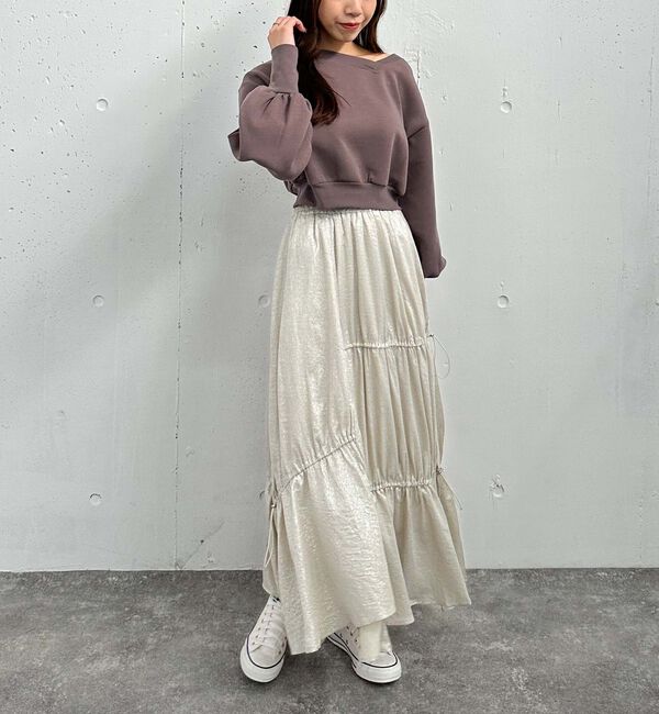 archives「ダンボールオフショルプルオーバー」|Tシャツ・カットソー|