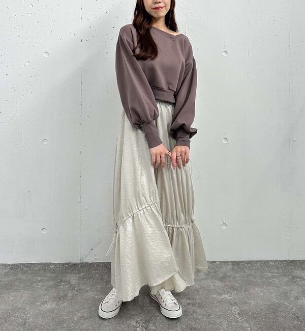 archives「ダンボールオフショルプルオーバー」|Tシャツ・カットソー|